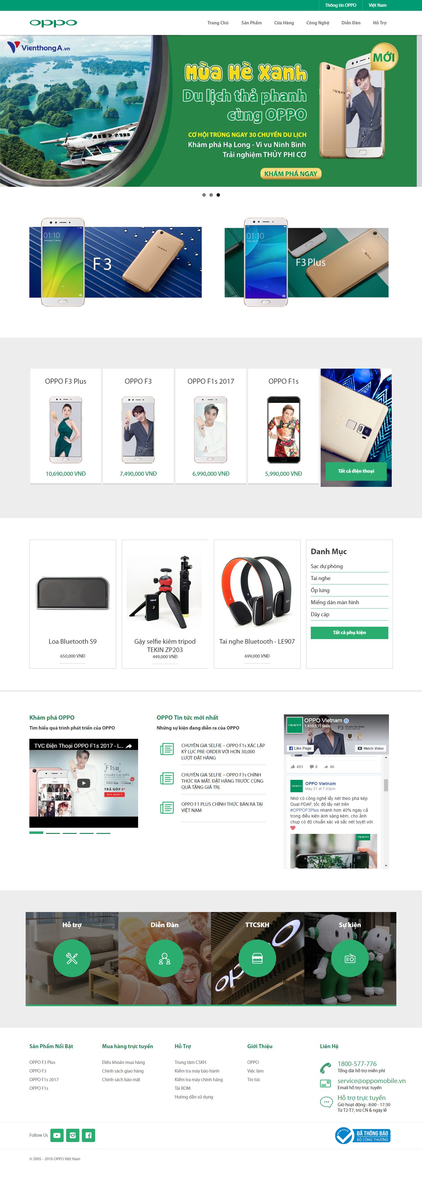 Thiết kế website OPPO Việt Nam đẹp, chuyên nghiệp chuẩn SEO