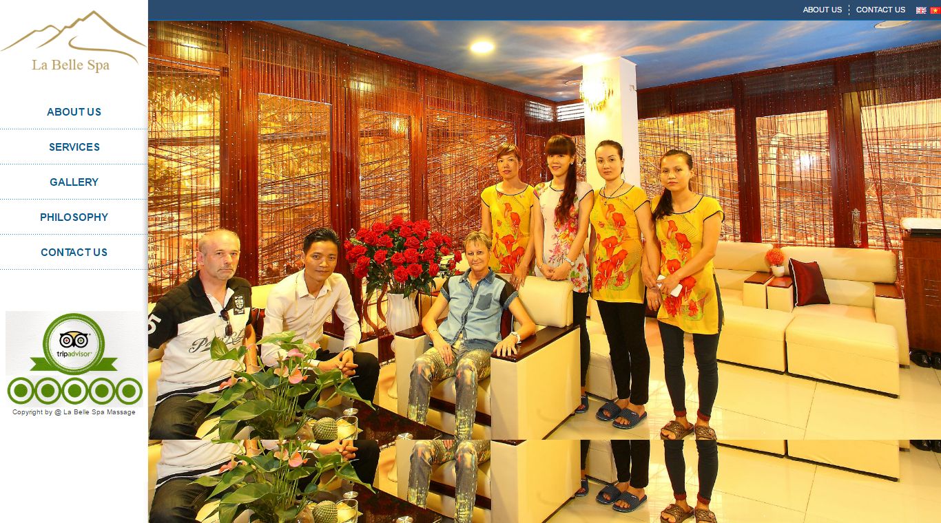 Thiết kế website La Belle spa đẹp, chuyên nghiệp chuẩn SEO