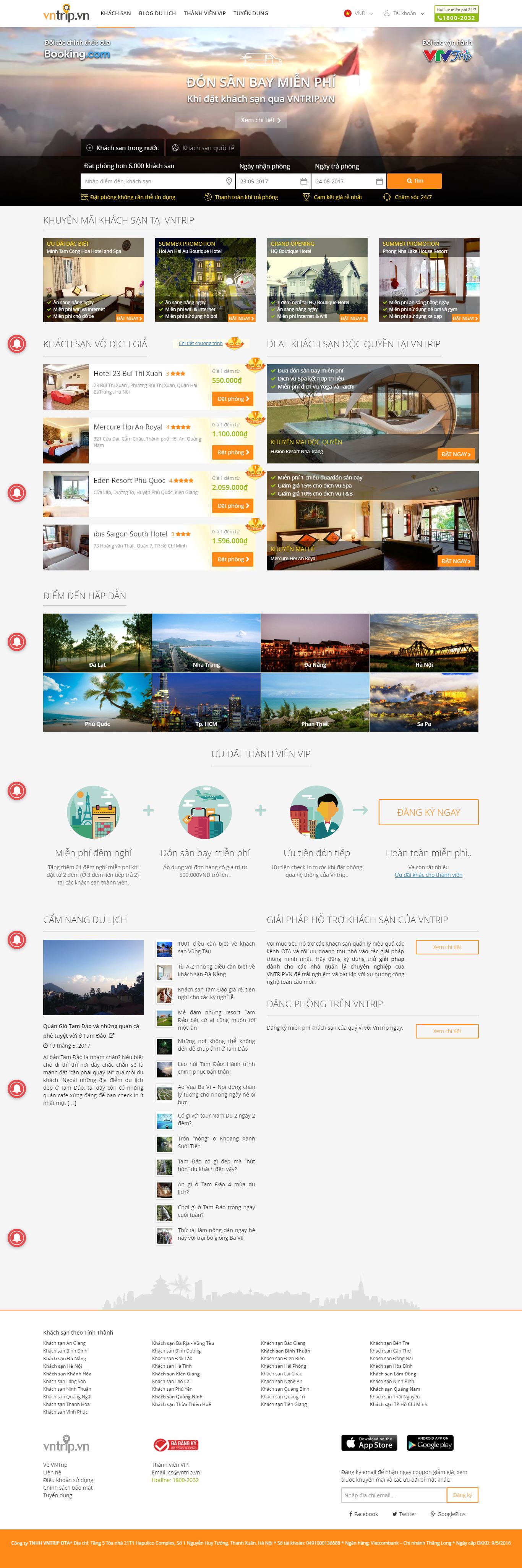Thiết kế website đặt phòng khách sạn đẹp, chuyên nghiệp chuẩn SEO