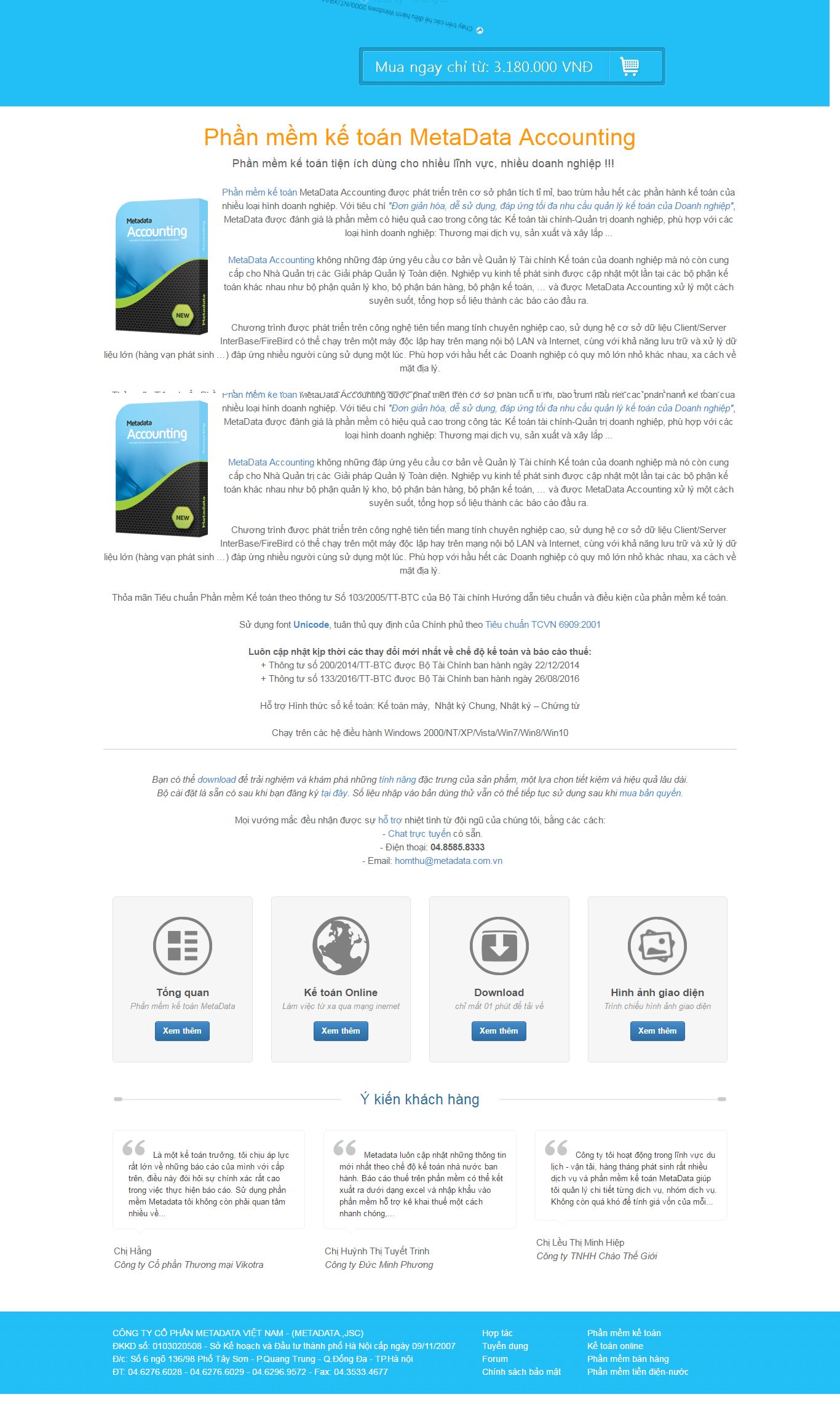 Thiết kế website phần mềm kế toán Metadata đẹp SEO nhanh hiệu quả