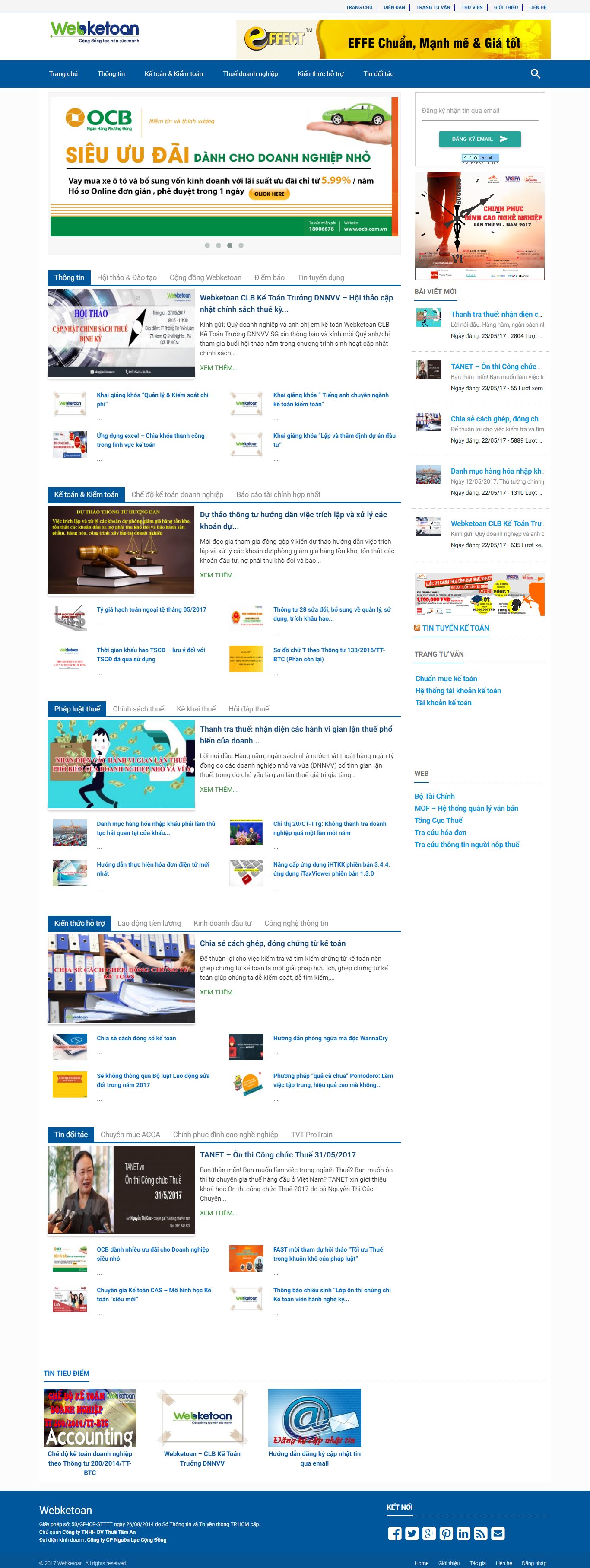 Thiết kế website kế toán- thuế đẹp, chuyên nghiệp chuẩn SEO