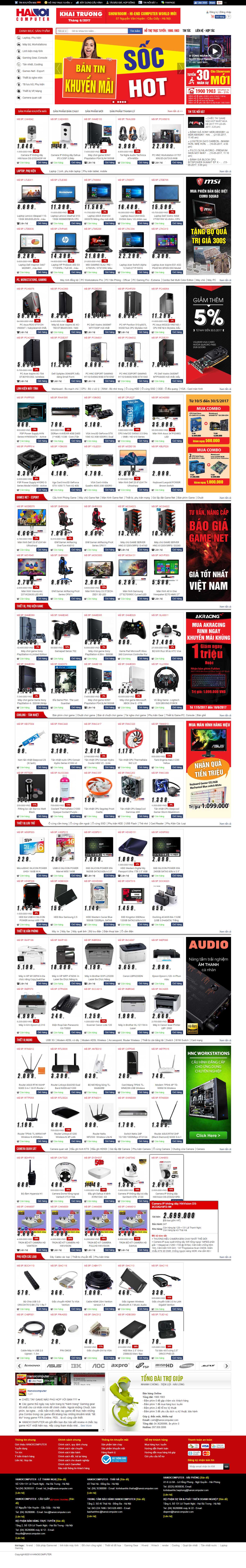 Thiết kế website Hanoicomputer đẹp, chuyên nghiệp chuẩn SEO