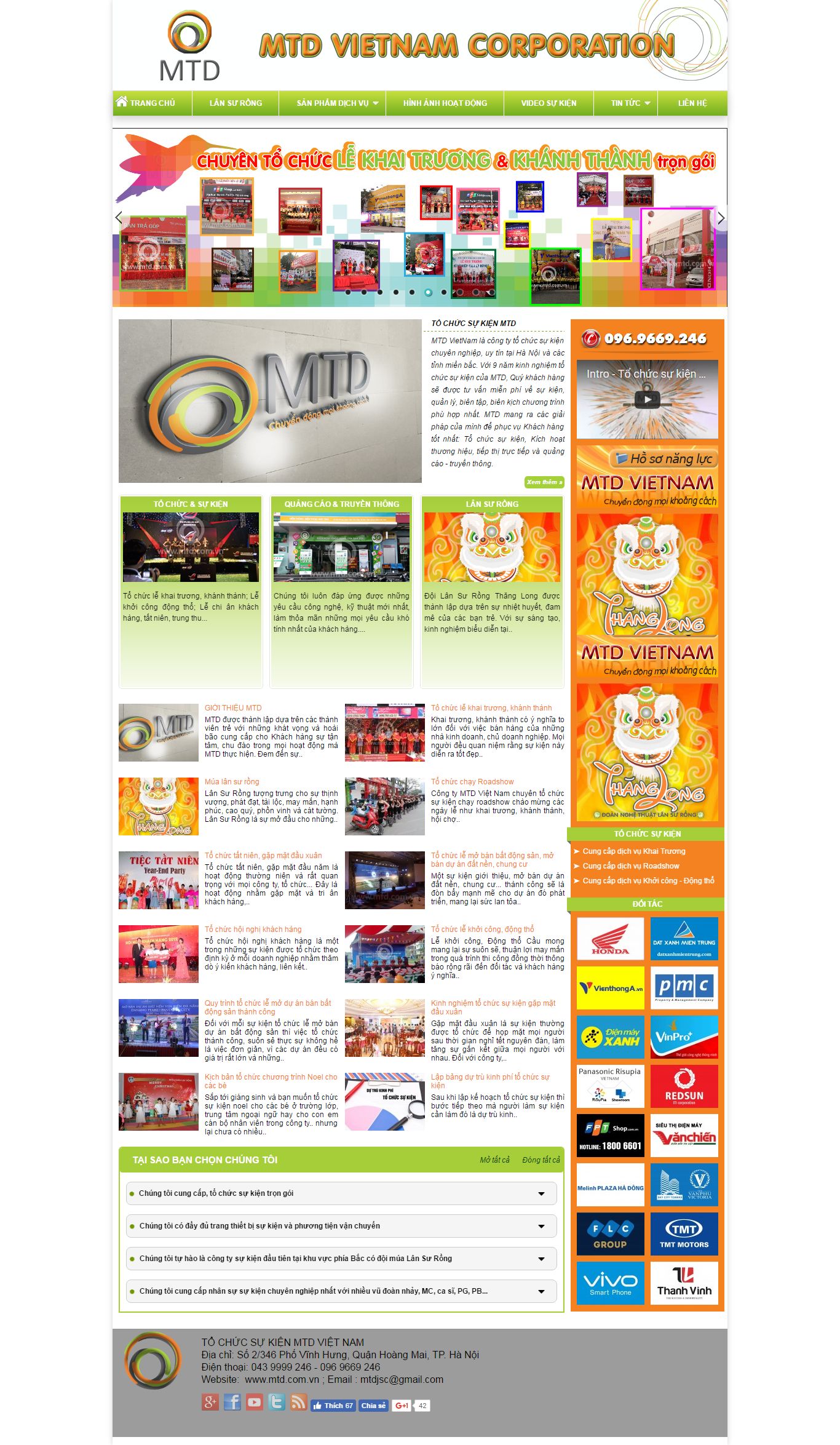 Thiết kế website tổ chức sự nghiệp MTD đẹp SEO nhanh hiệu quả