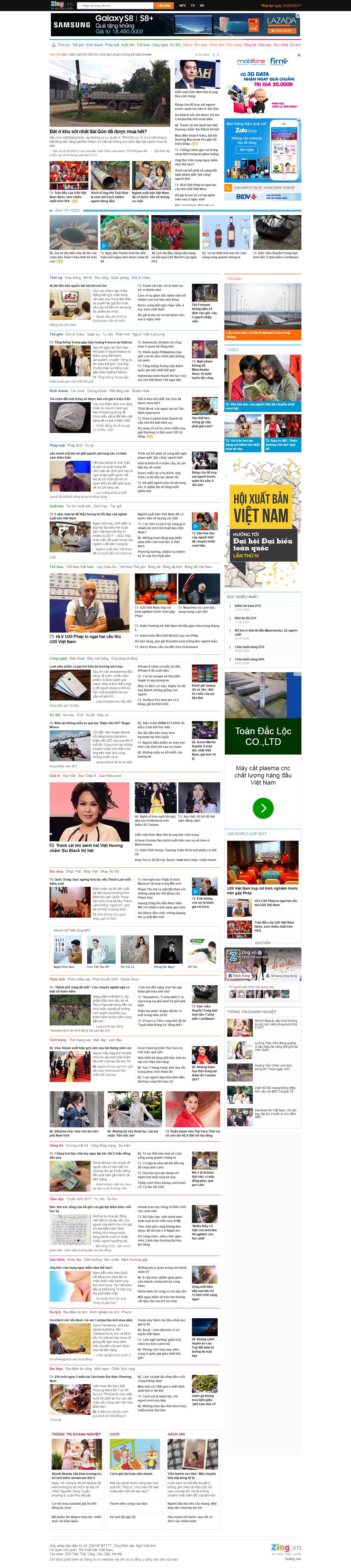 Thiết kế website Zing.vn đẹp, chuyên nghiệp chuẩn SEO
