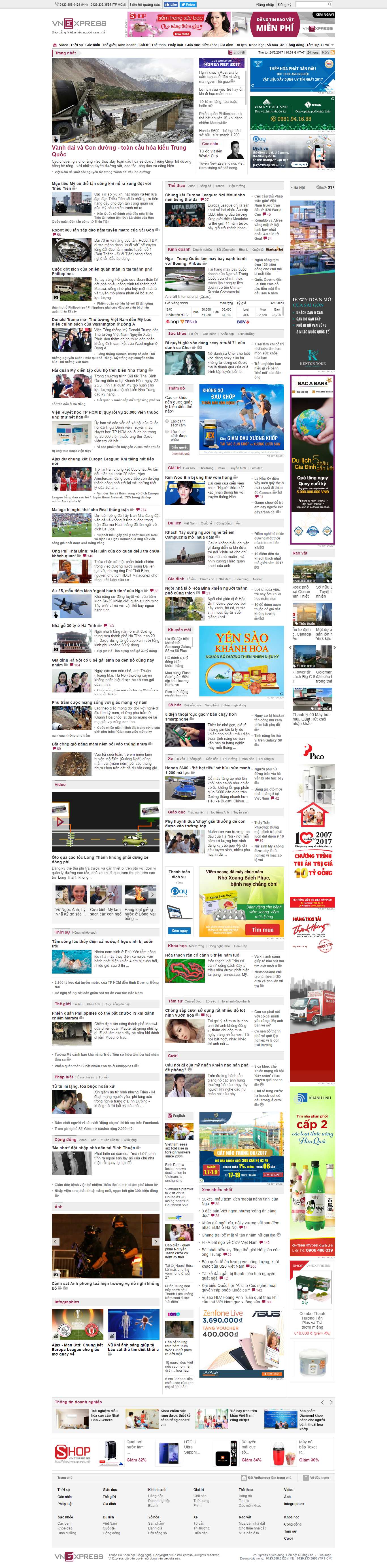 Thiết kế website tin nhanh VnExpress đẹp, chuyên nghiệp chuẩn SEO