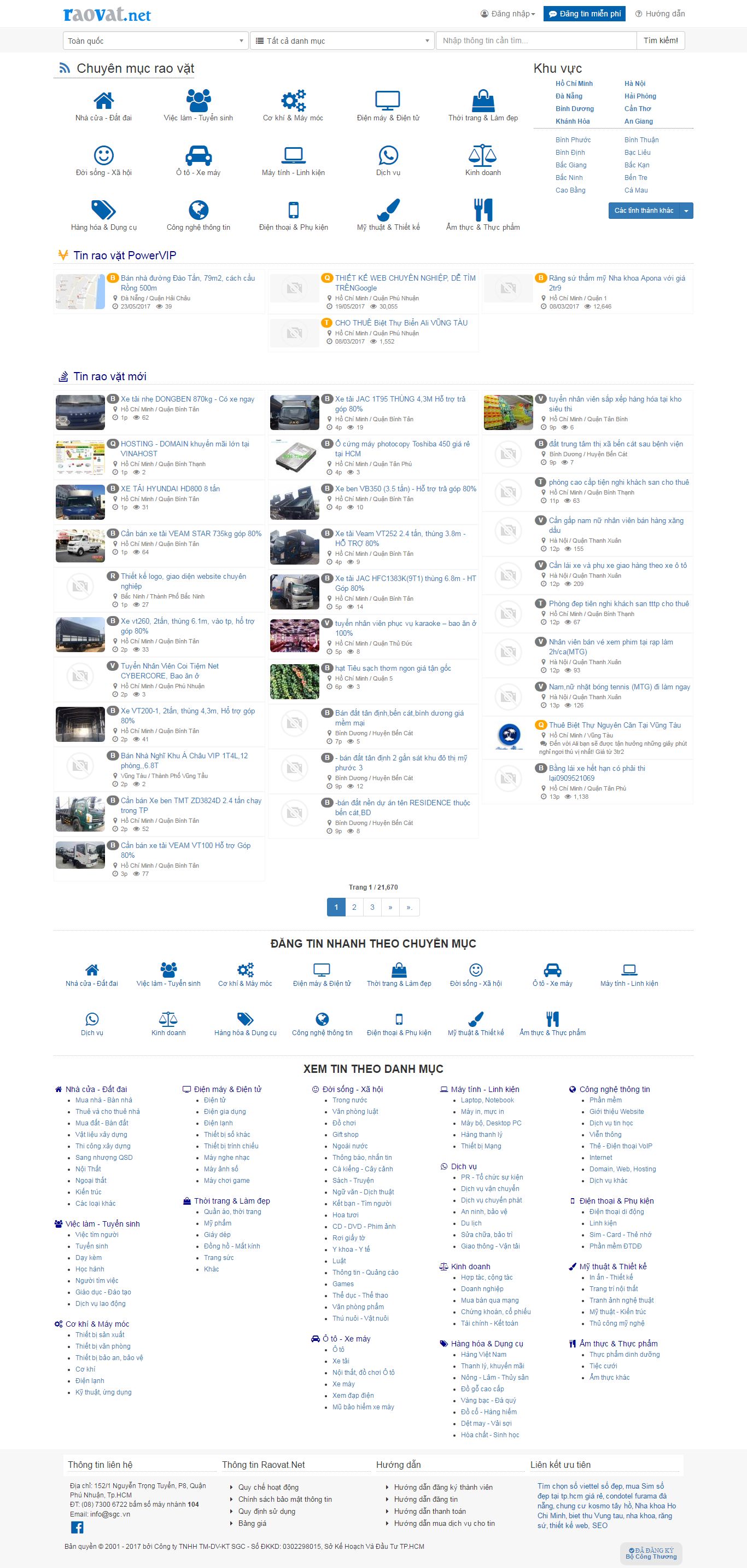 Thiết kế website đăng tin rao vặt đẹp, chuyên nghiệp chuẩn SEO
