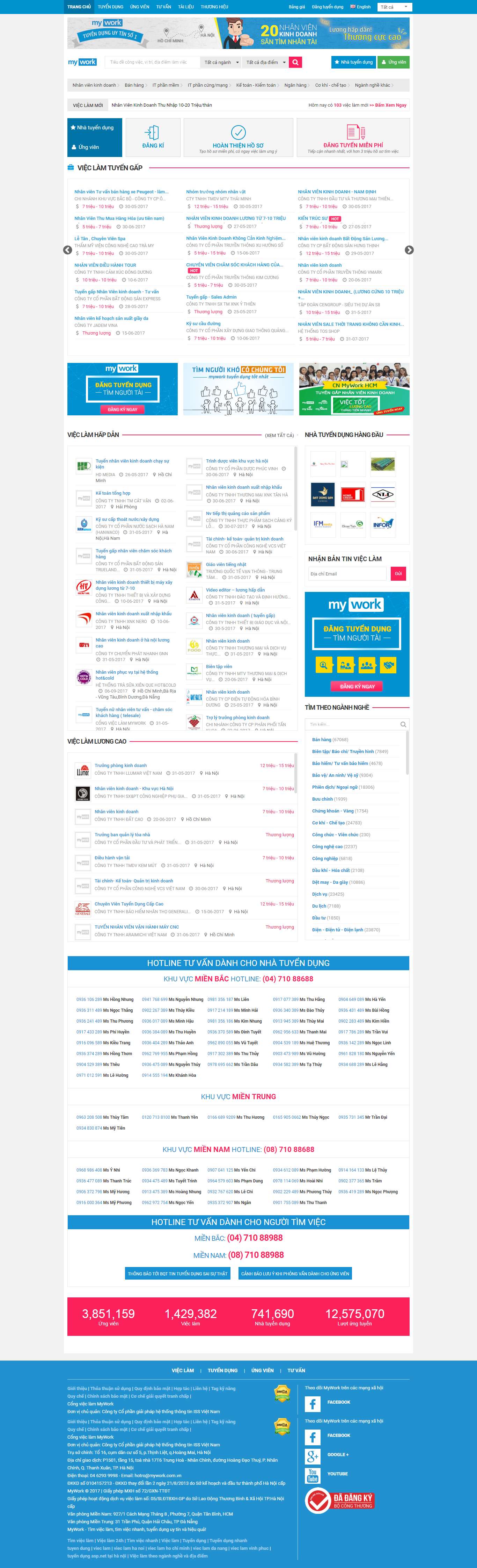 Thiết kế website tìm việc làm đẹp, chuyên nghiệp chuẩn SEO