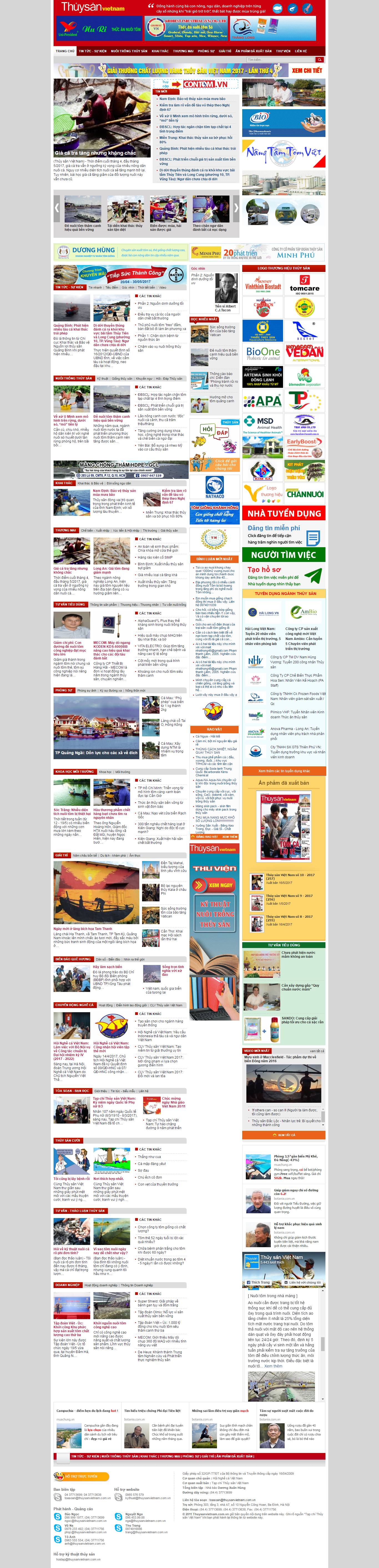 Thiết kế website thủy sản Việt Nam đẹp, chuyên nghiệp chuẩn SEO