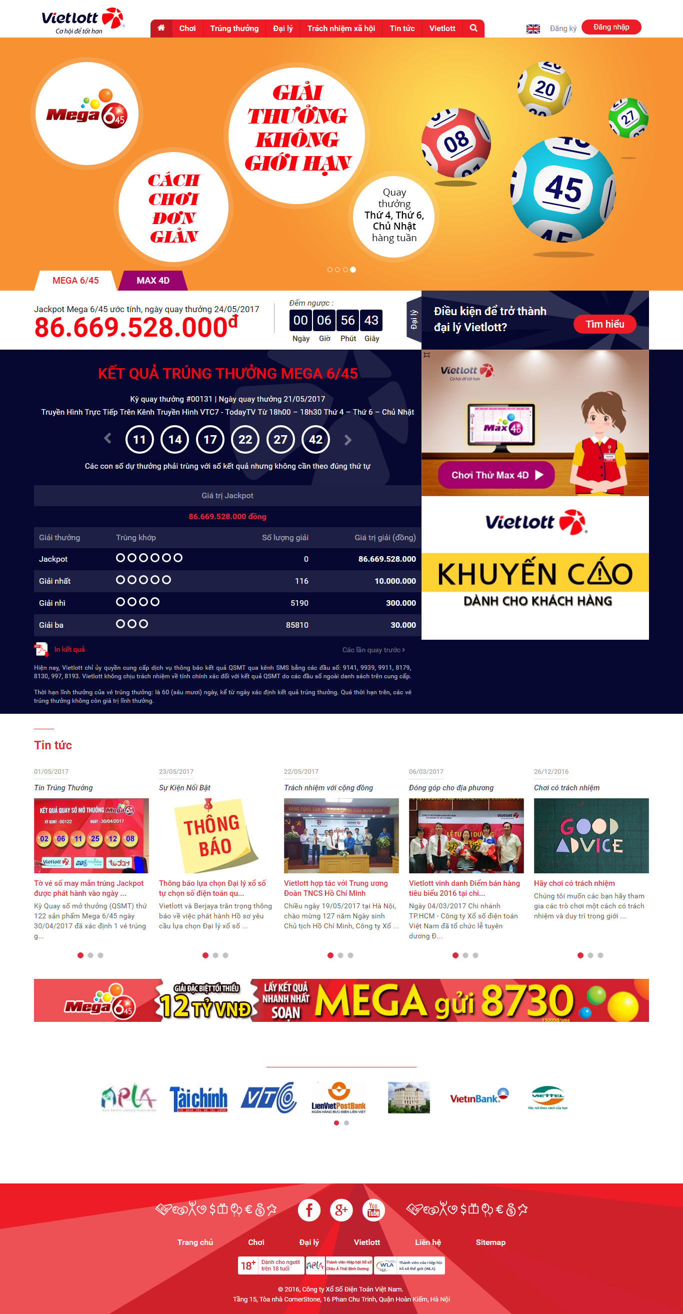 Thiết kế website vietlott đẹp, chuyên nghiệp chuẩn SEO