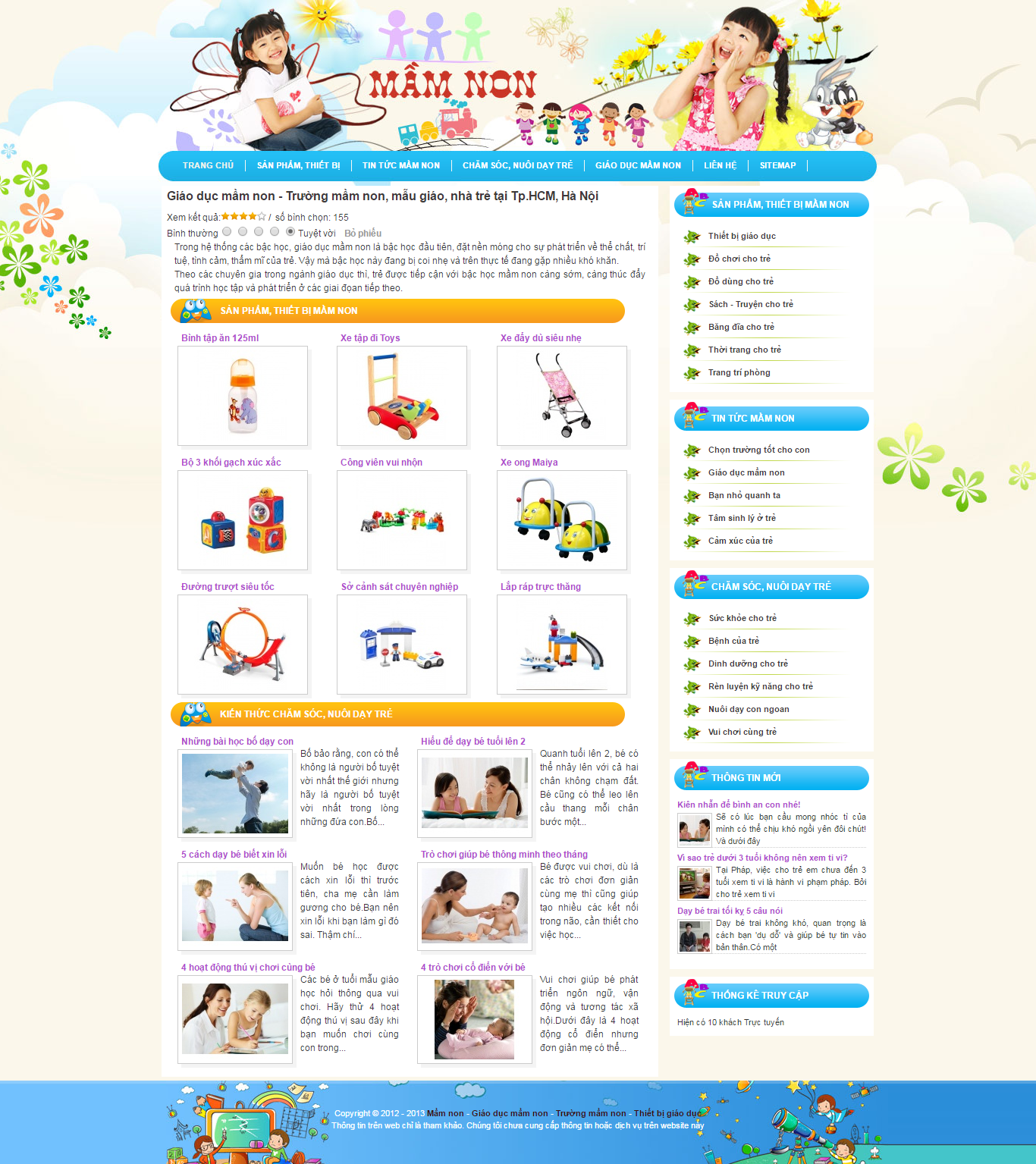 Thiết kế website giáo dục mầm non đẹp, chuyên nghiệp chuẩn SEO