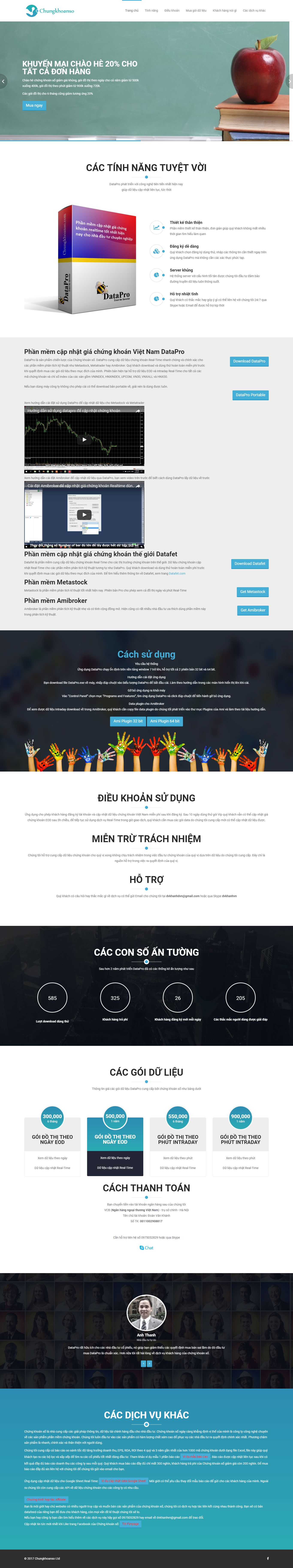 Thiết kế website chứng khoán số đẹp, chuyên nghiệp chuẩn SEO