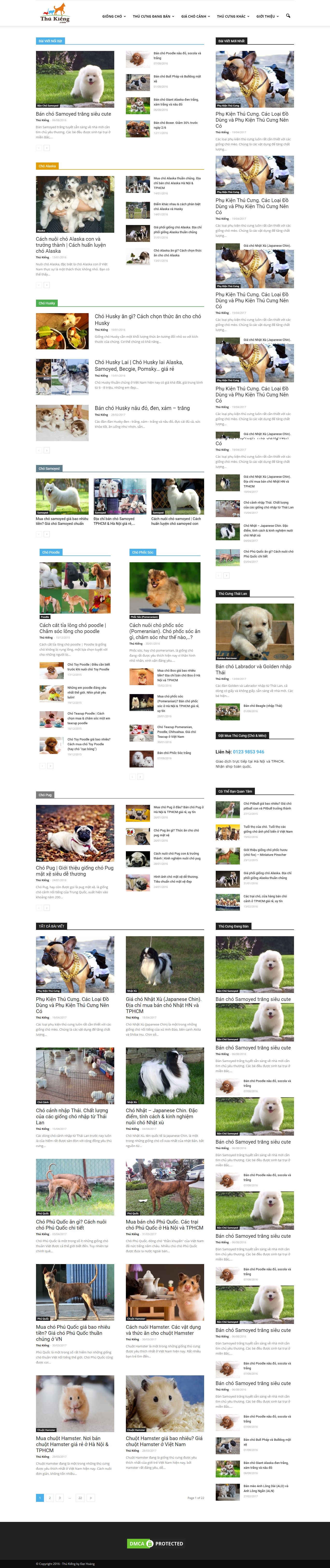 Thiết kế website thú kiểng đẹp, chuyên nghiệp chuẩn SEO