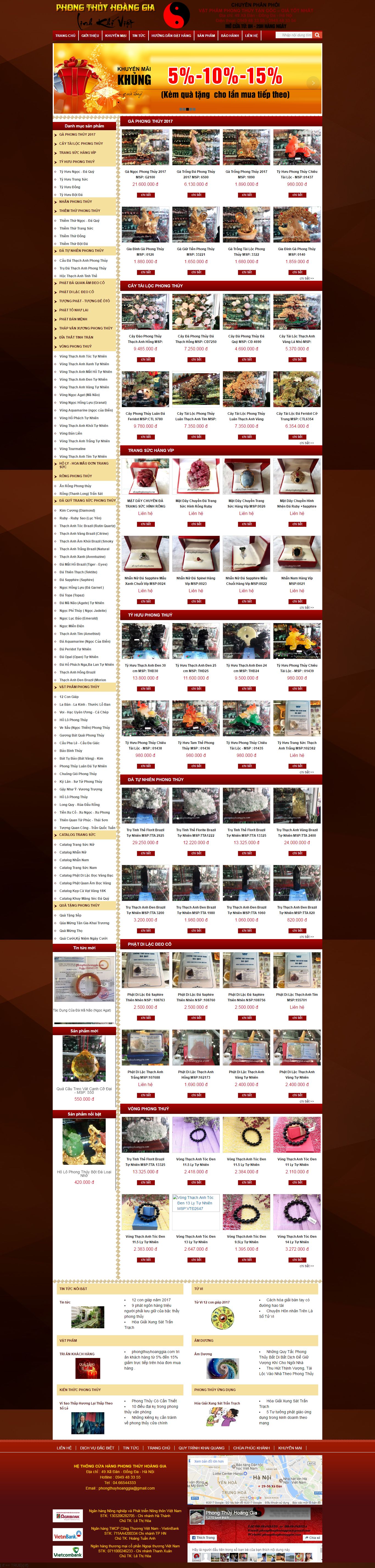 Thiết kế website Phong thủy hoàng gia đẹp, chuyên nghiệp chuẩn SEO