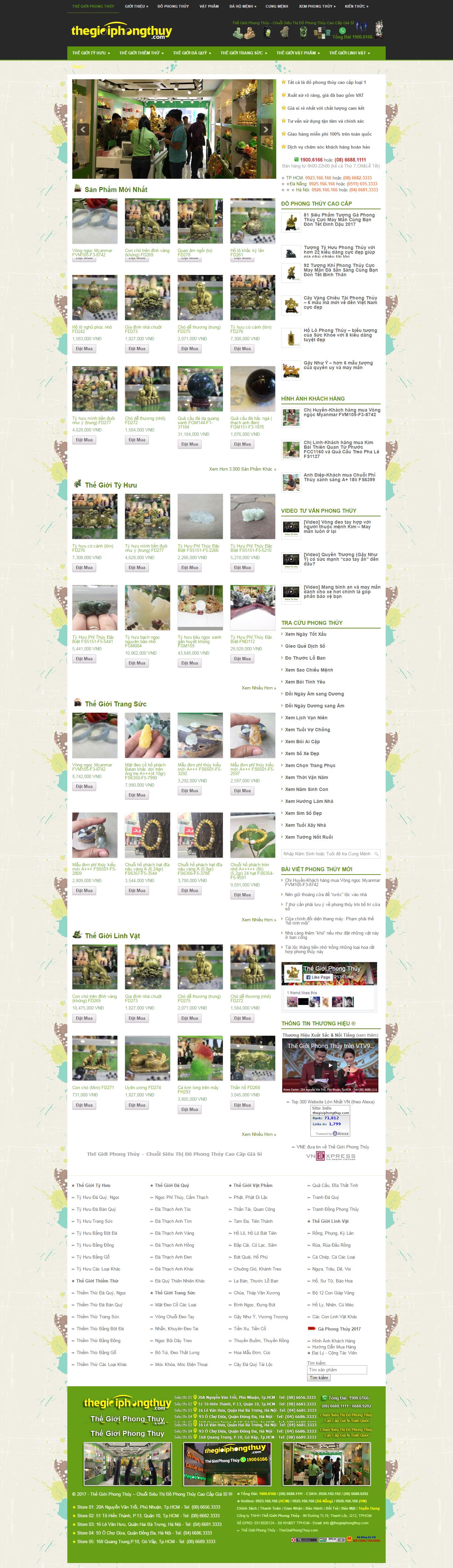 Thiết kế website thế giới phong thủy đẹp, chuyên nghiệp chuẩn SEO