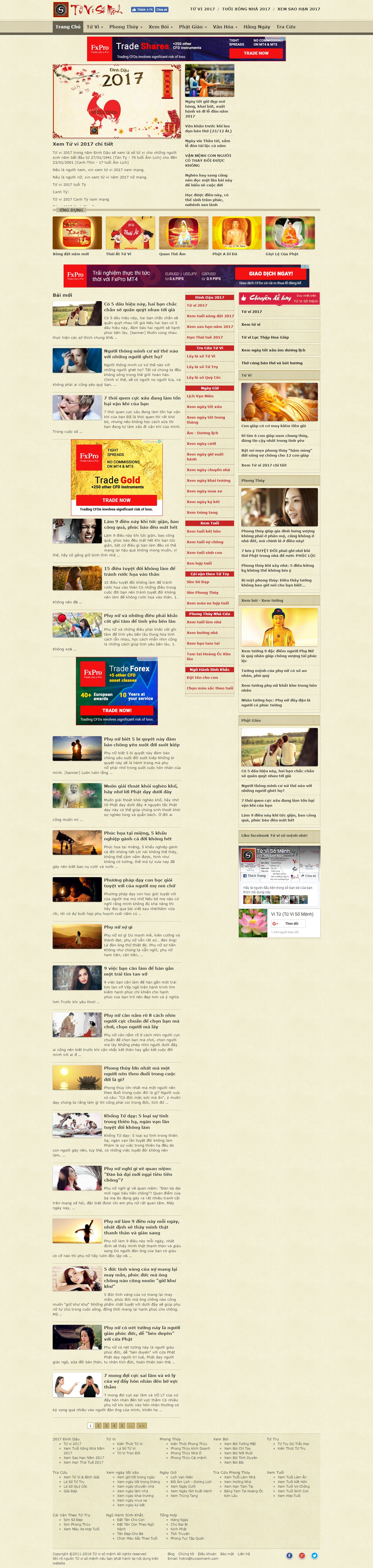 Thiết kế website tử vi số mệnh đẹp, chuyên nghiệp chuẩn SEO