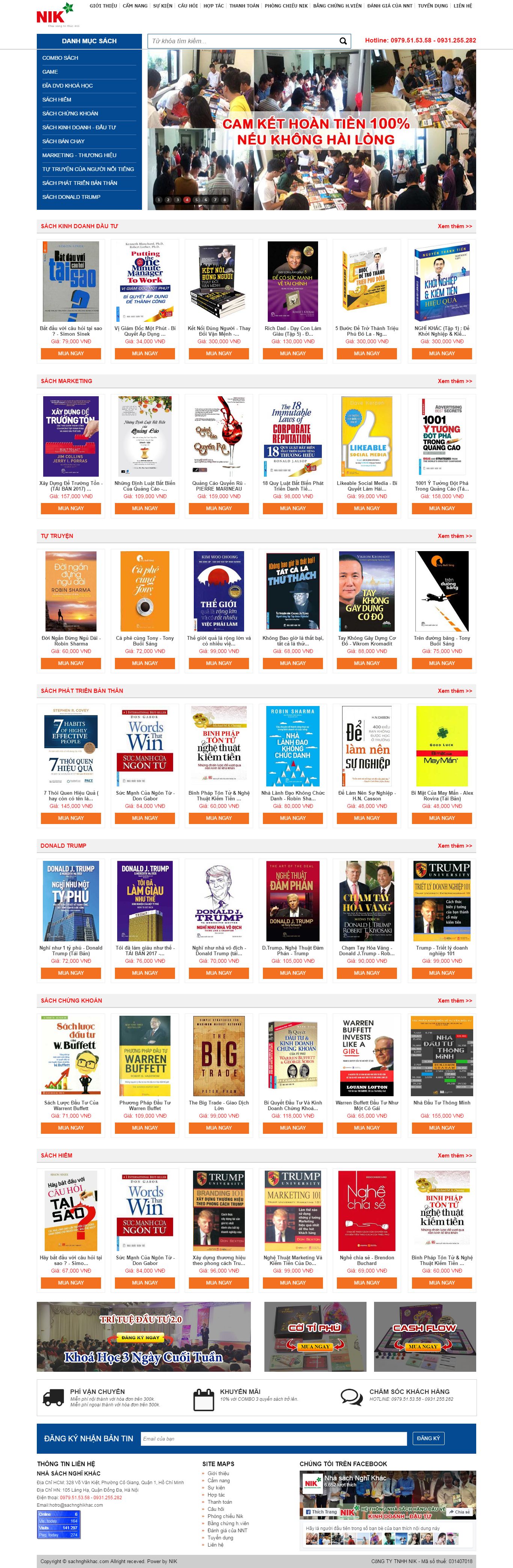 Thiết kế website nhà sách nghĩ khác đẹp, chuyên nghiệp chuẩn SEO