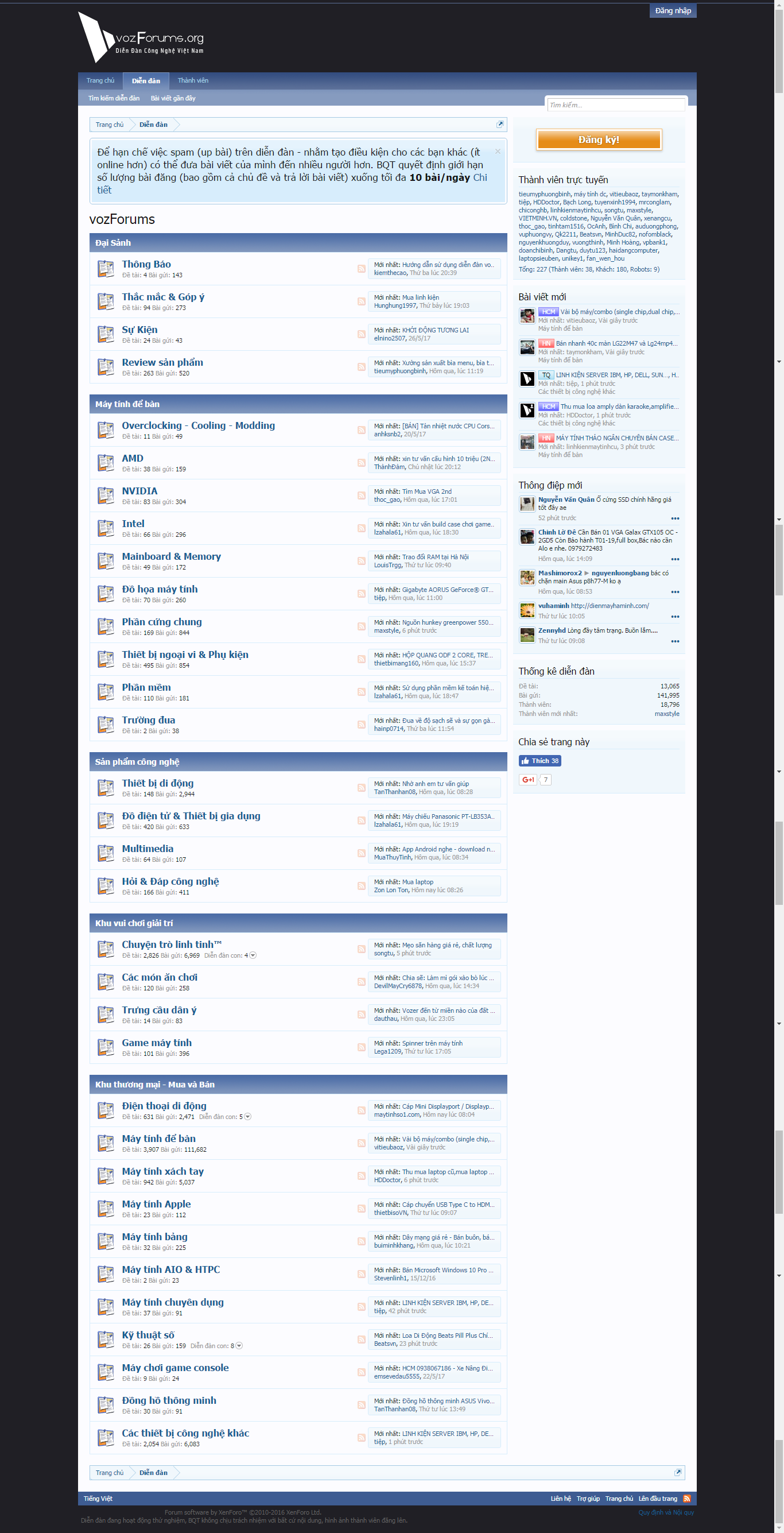 Thiết kế website vozForums đẹp, chuyên nghiệp chuẩn SEO