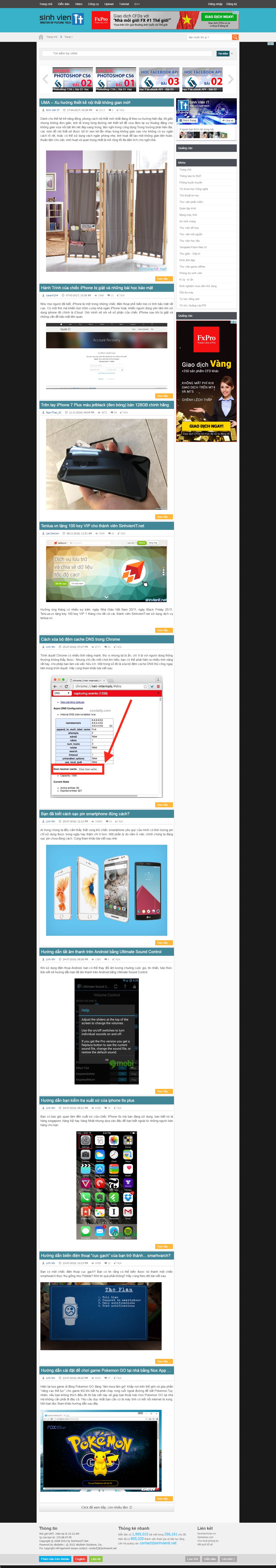 Thiết kế website diễn đàn tin học đẹp, chuyên nghiệp chuẩn SEO