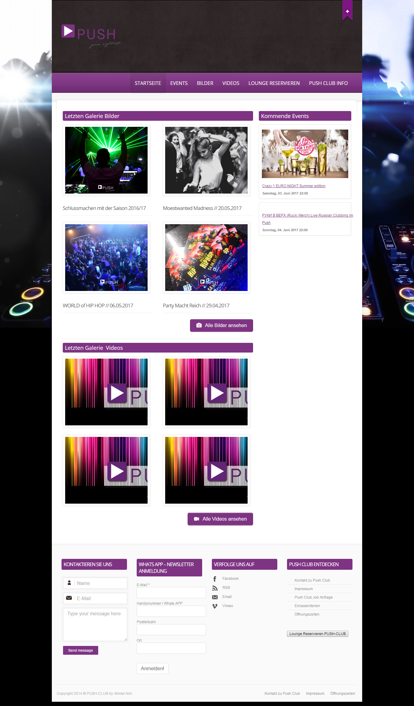 Thiết kế website push club đẹp, chuyên nghiệp chuẩn SEO