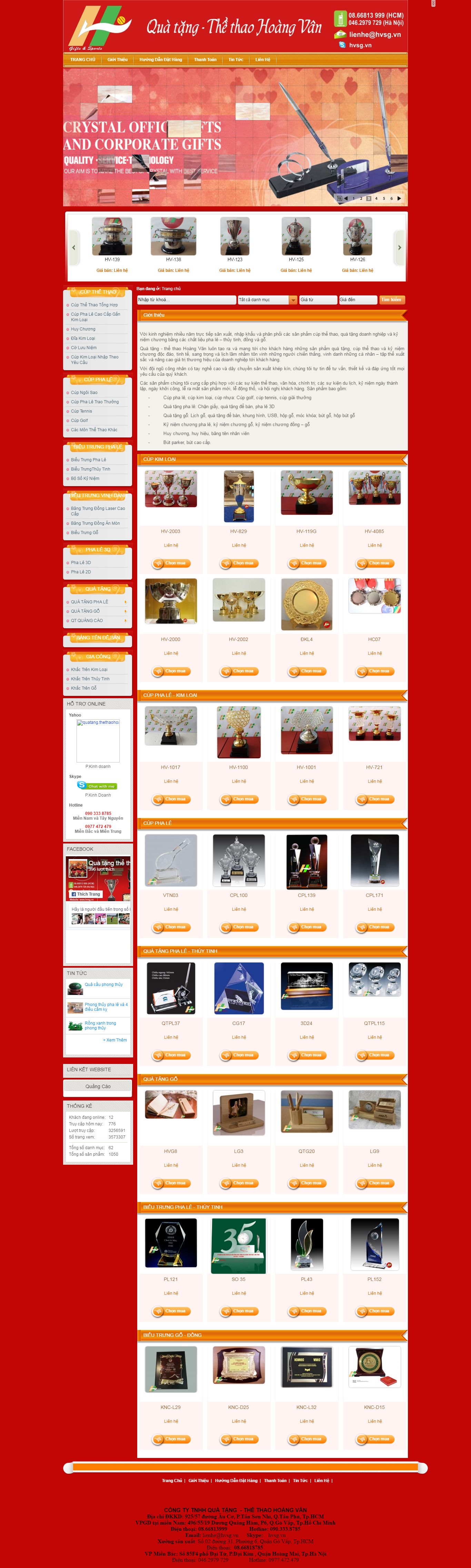 Thiết kế website công ty quà tặng hvsg đẹp, chuyên nghiệp chuẩn SEO