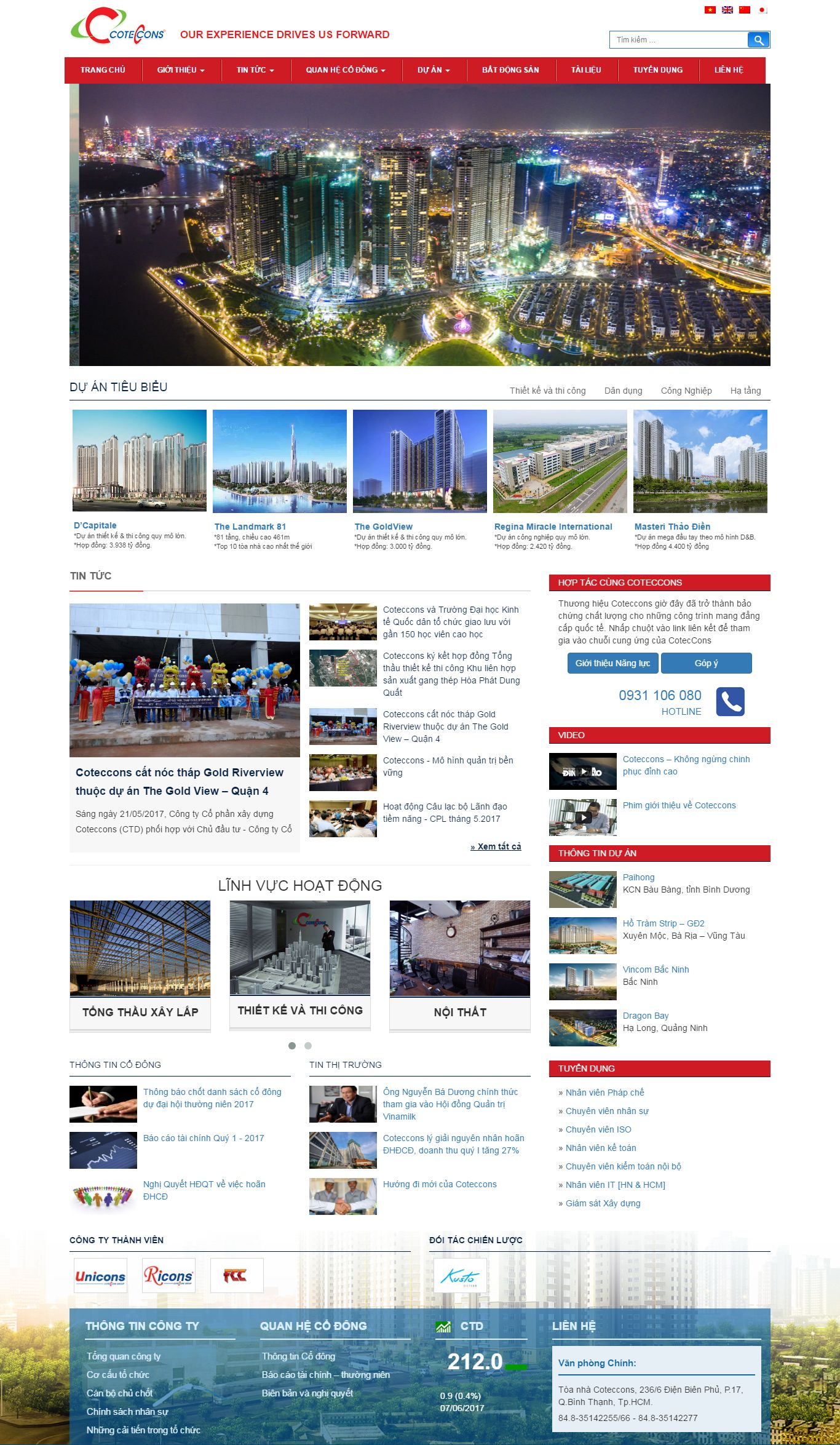 Thiết kế website công ty Contccons đẹp, chuyên nghiệp chuẩn SEO