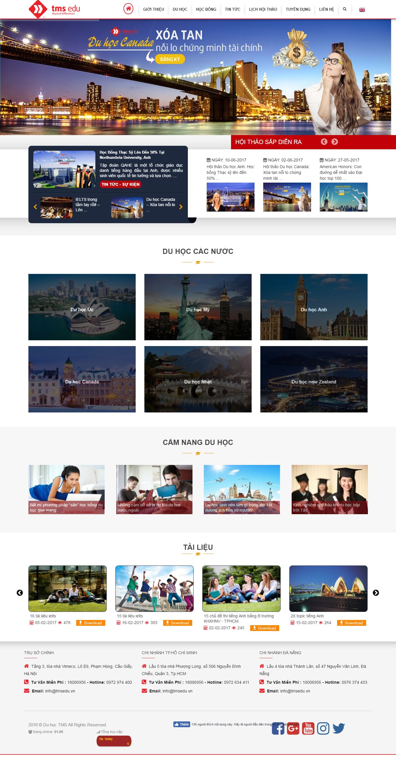 Thiết kế website du học Anh đẹp, chuyên nghiệp chuẩn SEO