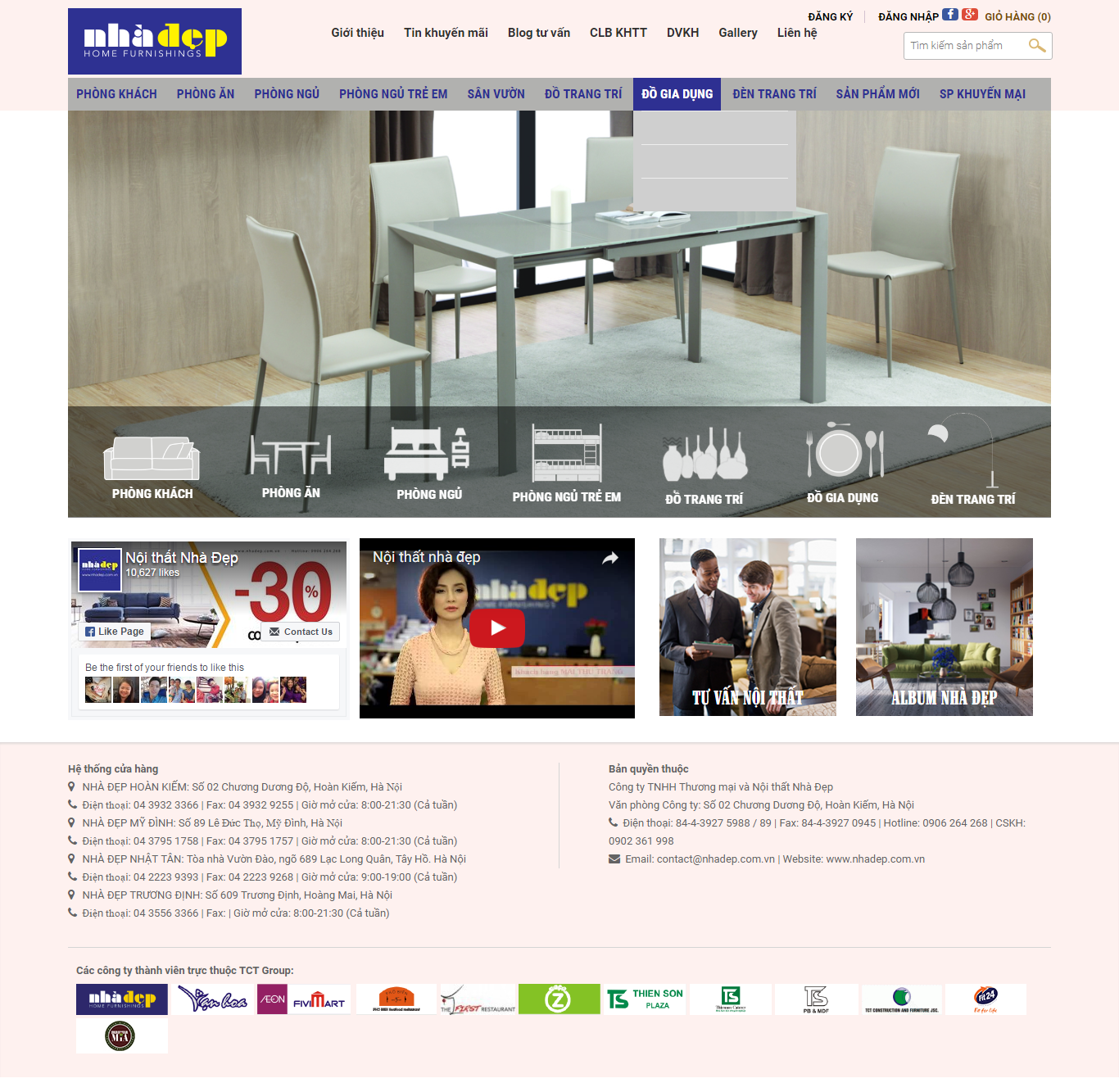 Thiết kế website nội thất nhà đẹp đẹp, chuyên nghiệp chuẩn SEO