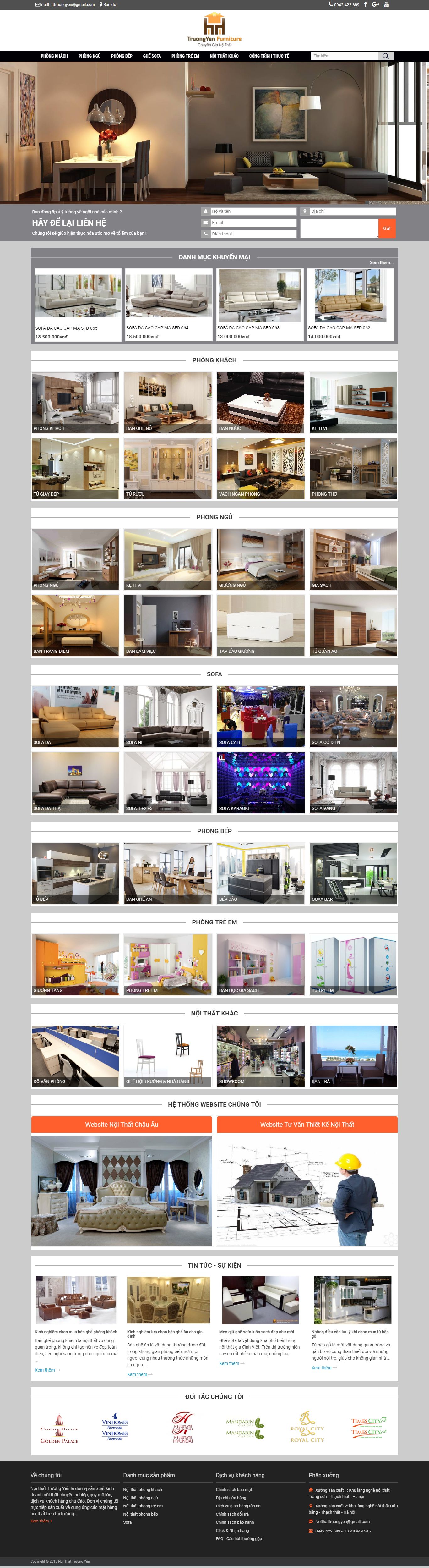 Thiết kế website nội thất giá rẻ đẹp, chuyên nghiệp chuẩn SEO