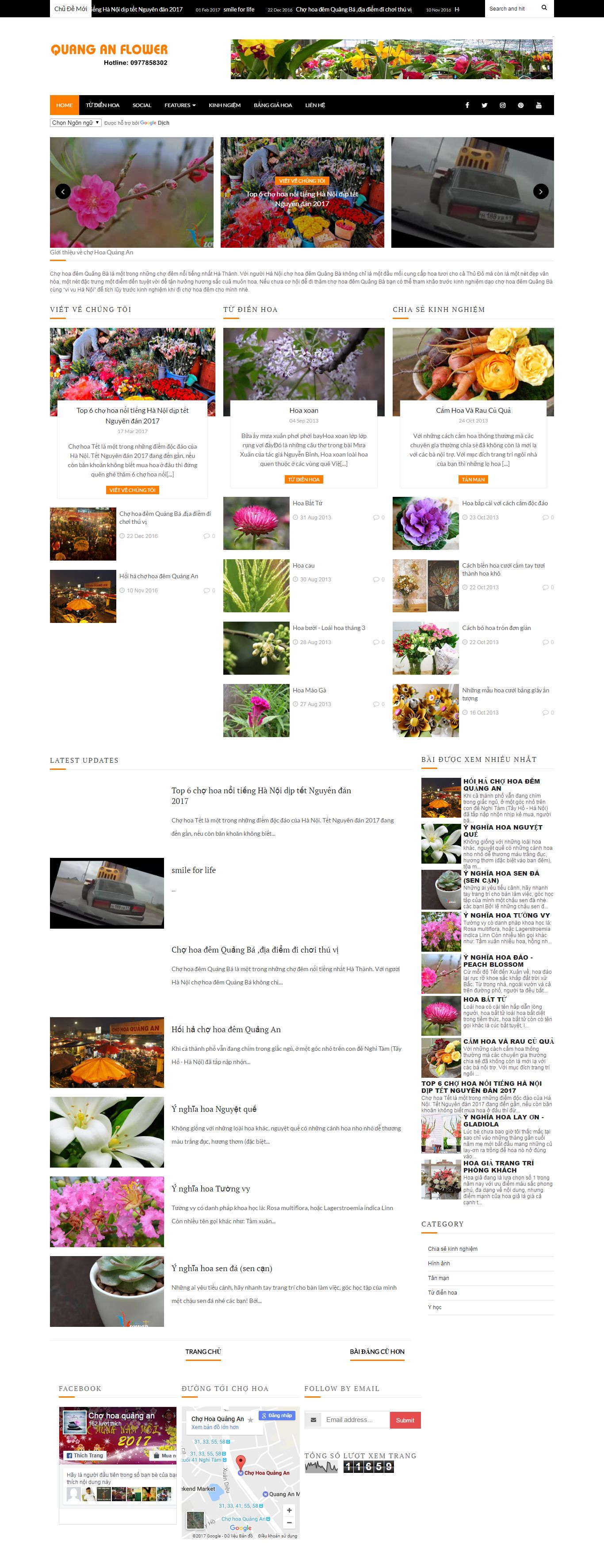 Thiết kế website Chợ Hoa Quảng An đẹp, chuyên nghiệp chuẩn SEO