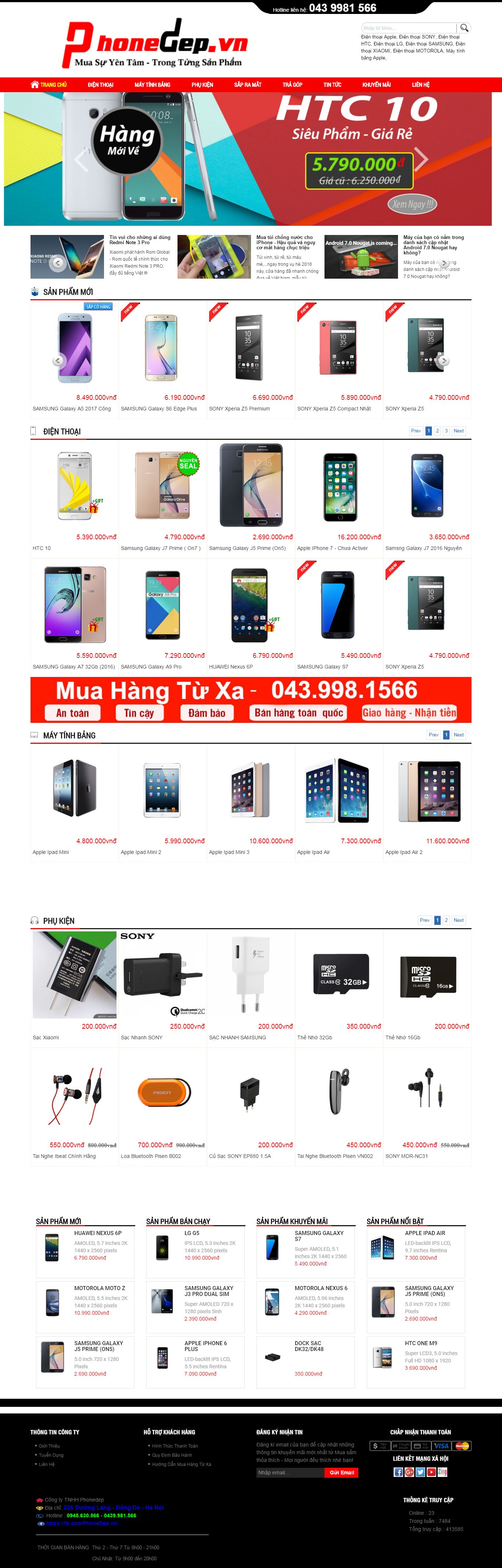 Thiết kế website phone đẹp đẹp, chuyên nghiệp chuẩn SEO