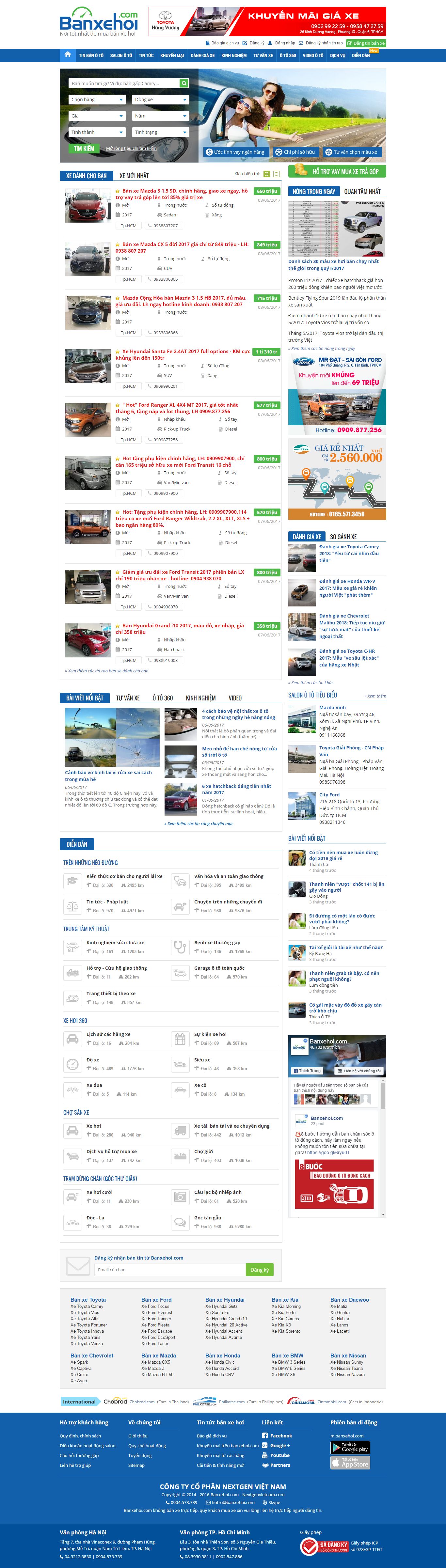 Thiết kế website bán ô tô đẹp, chuyên nghiệp chuẩn SEO