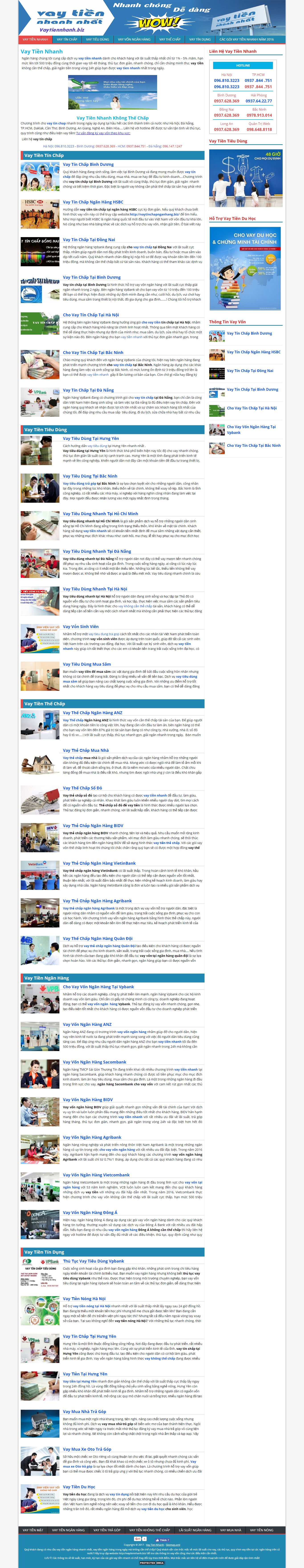 Thiết kế website cho vay tiền nhanh đẹp, chuyên nghiệp chuẩn SEO