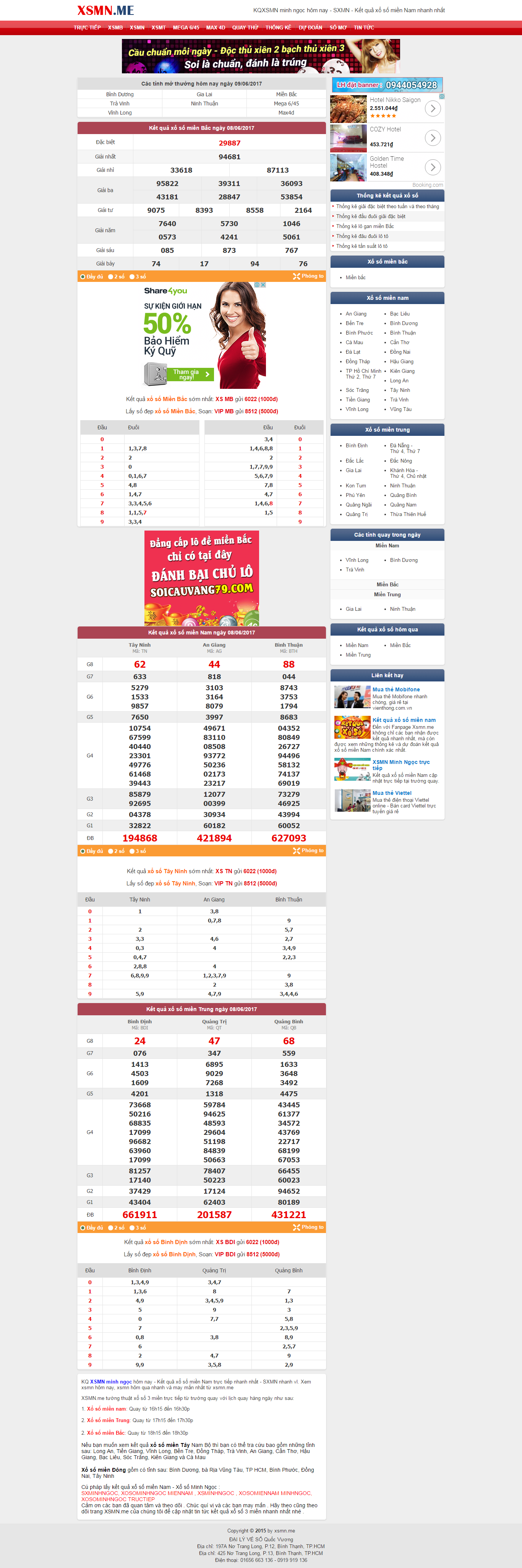 Thiết kế website KQXSMN đẹp, chuyên nghiệp chuẩn SEO