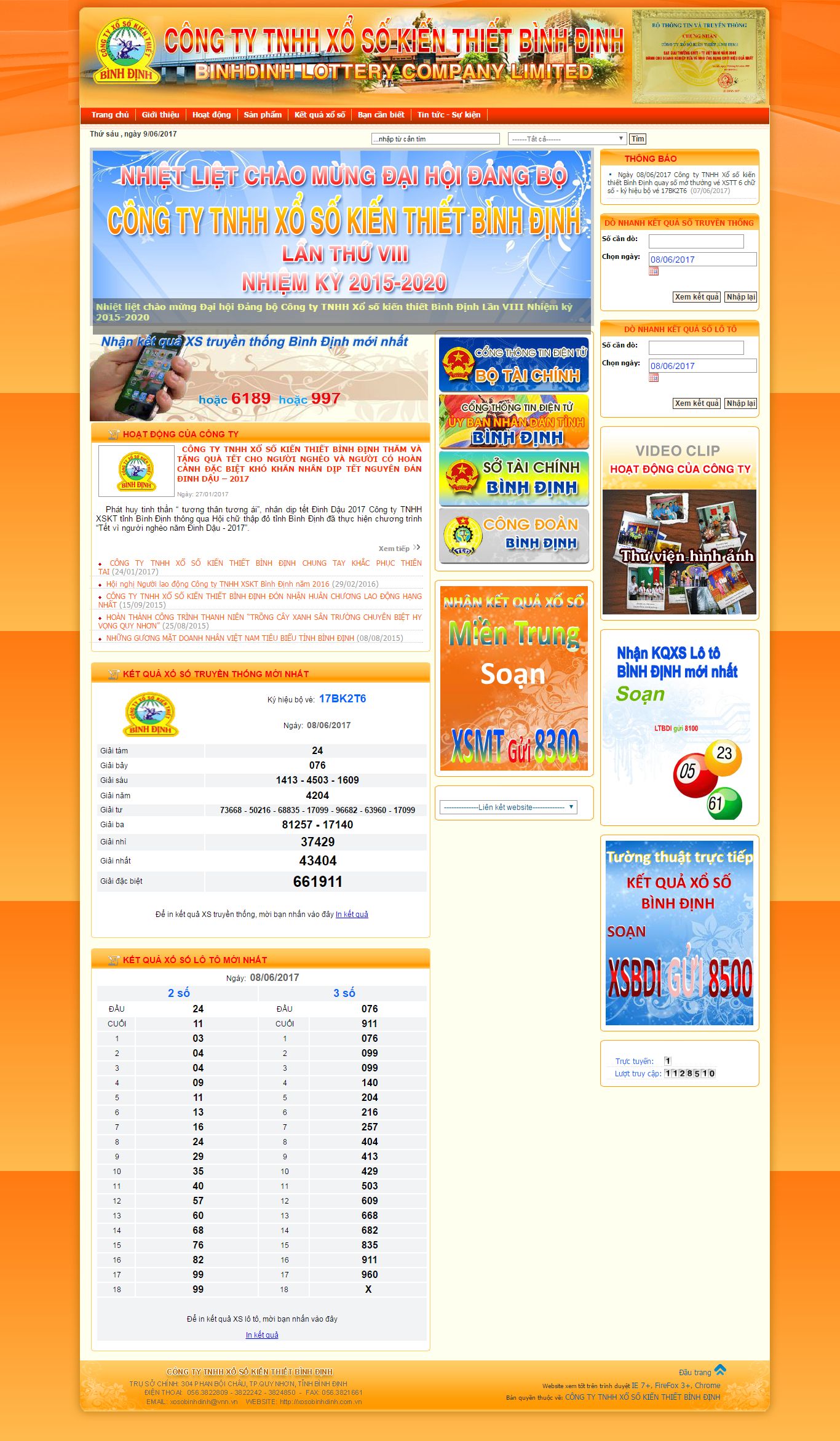 Thiết kế website XSKT Bình Định đẹp, chuyên nghiệp chuẩn SEO