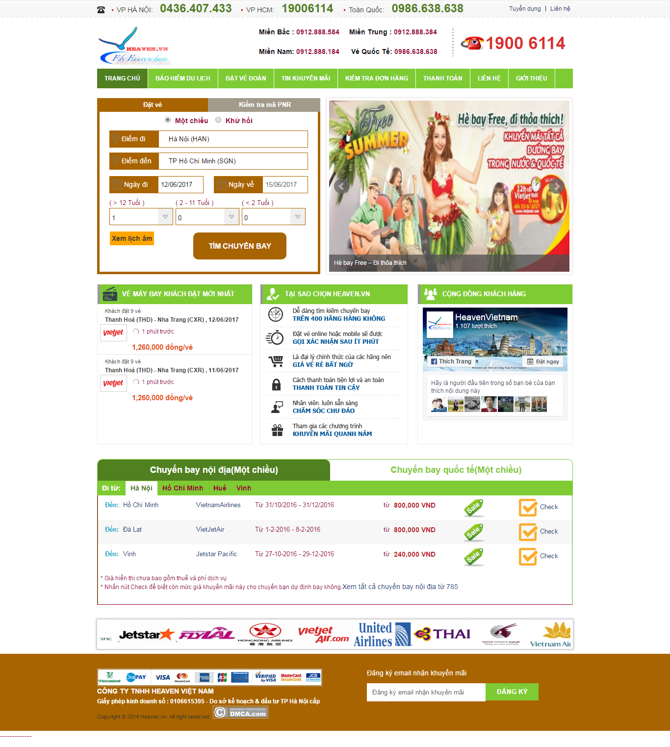 Thiết kế website đặt vé máy bay đẹp, chuyên nghiệp chuẩn SEO