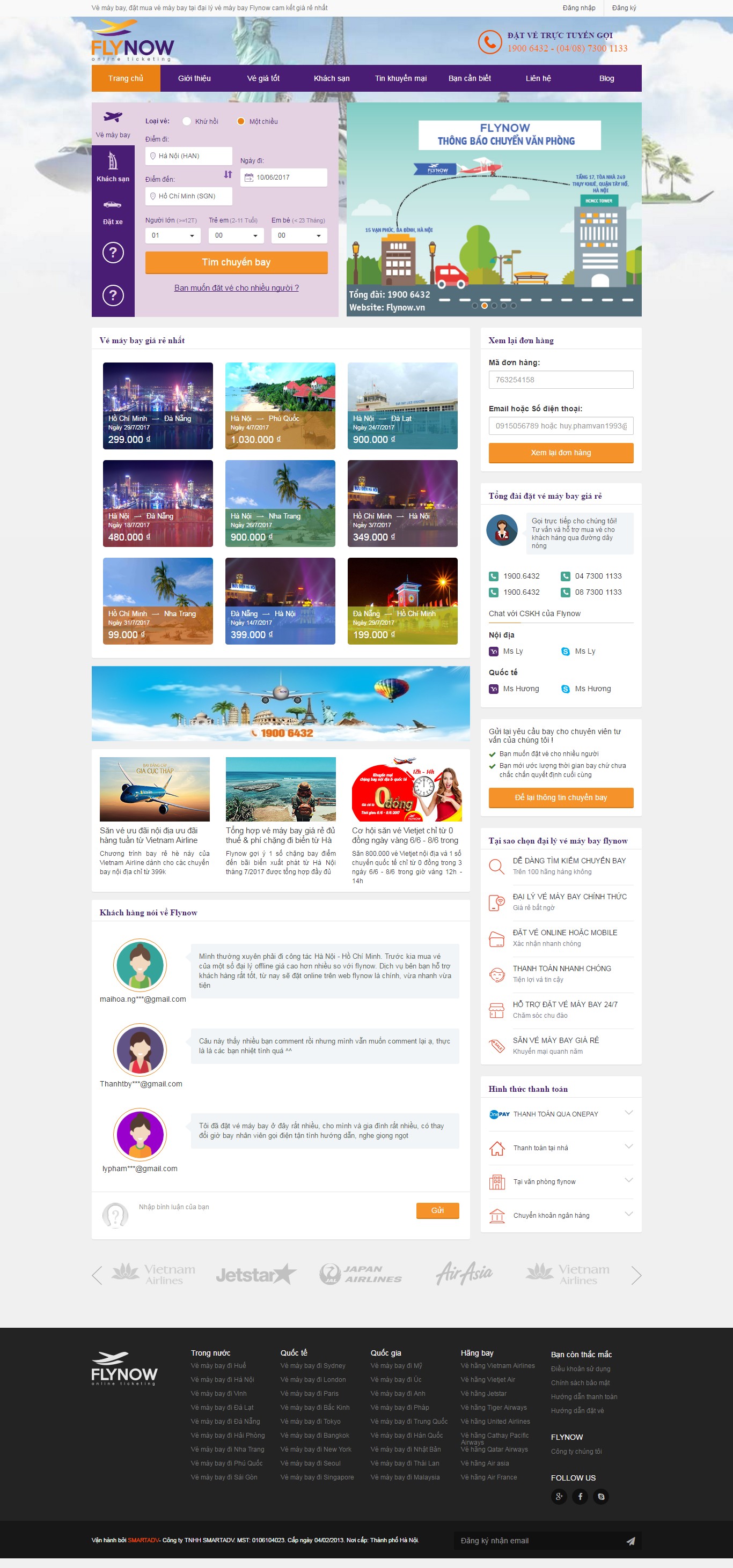Thiết kế website đặt vé máy bay giá rẻ đẹp SEO nhanh hiệu quả
