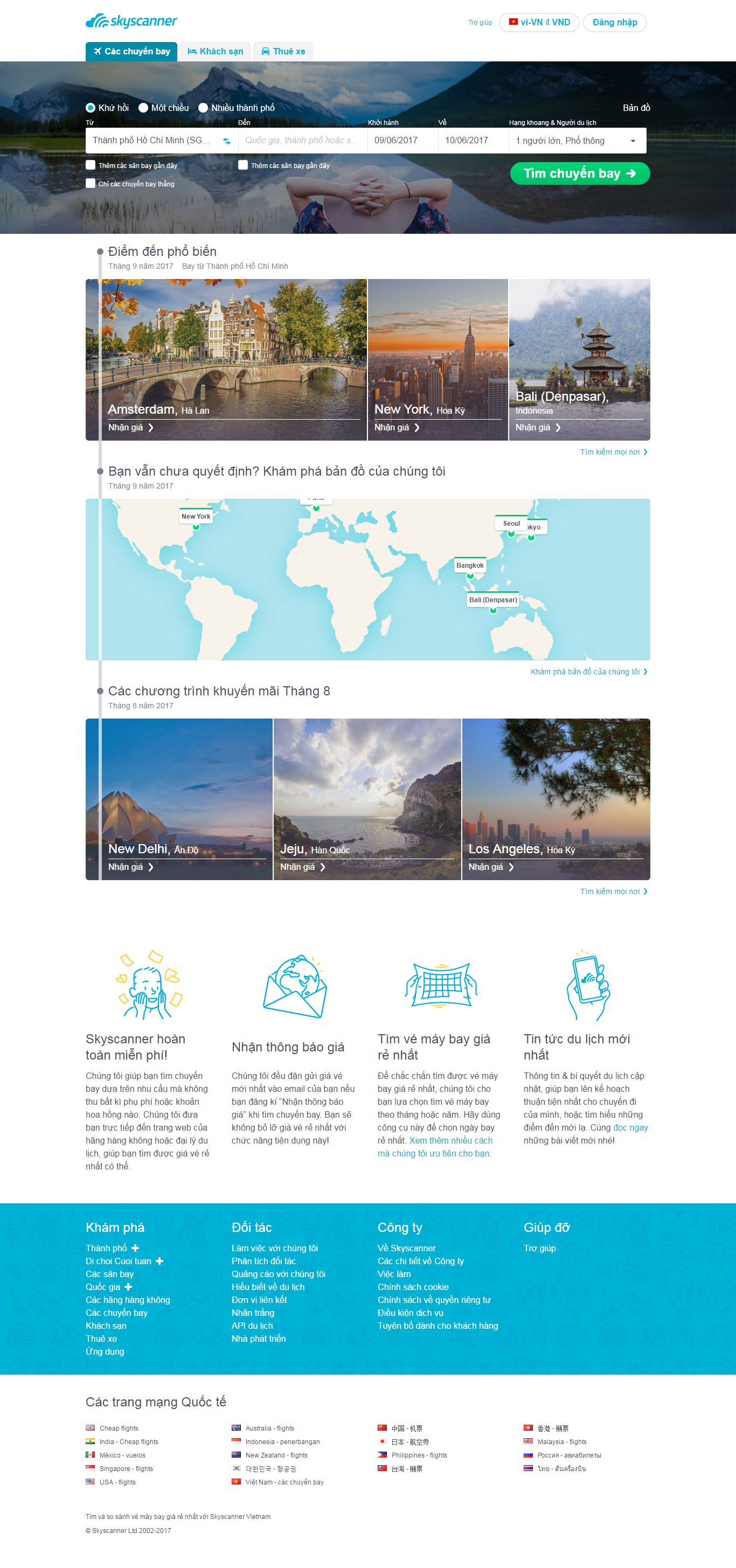 Thiết kế website skycanner đẹp, chuyên nghiệp chuẩn SEO