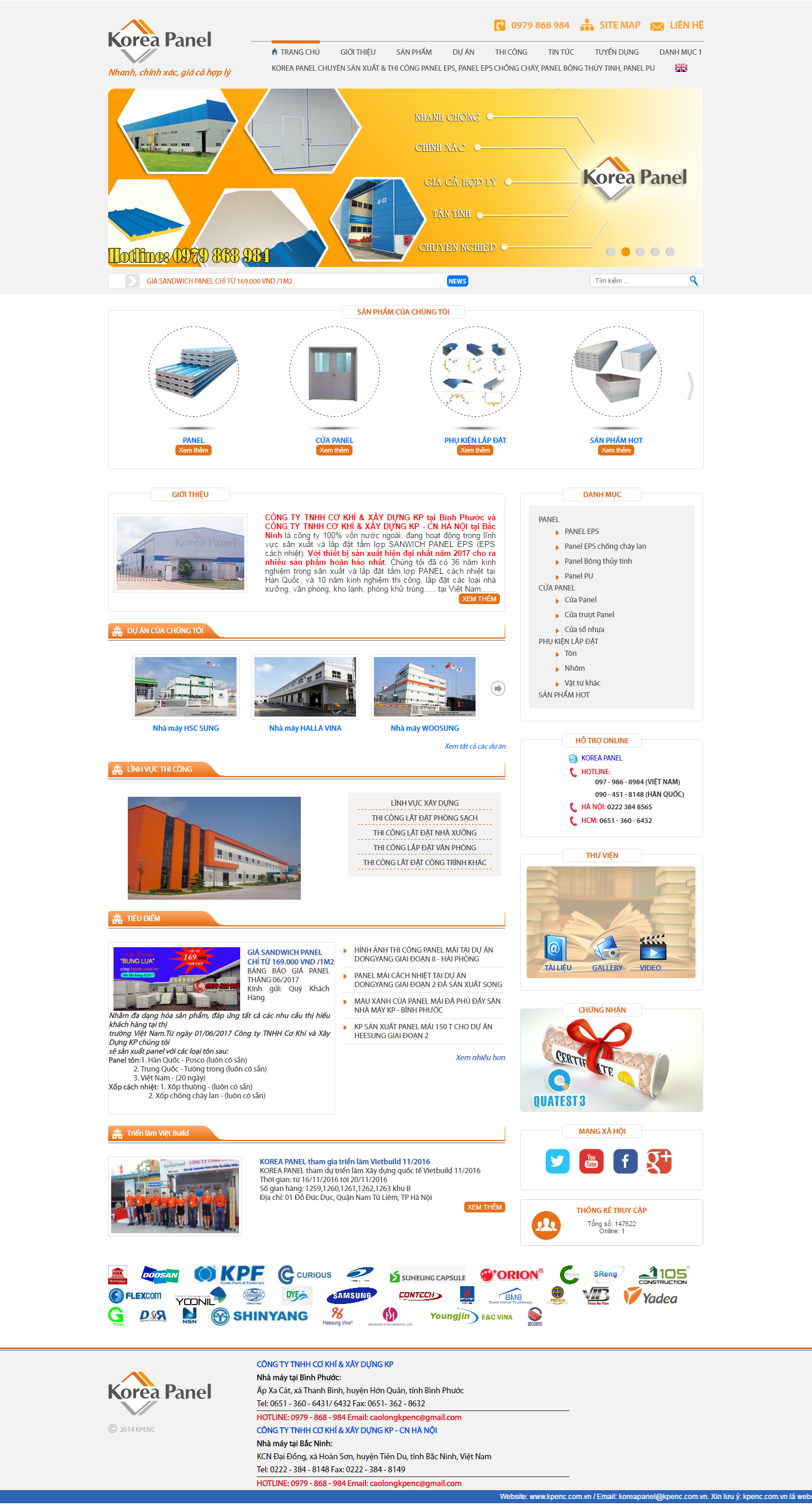 Thiết kế website có khí Korea Panel đẹp, chuyên nghiệp chuẩn SEO
