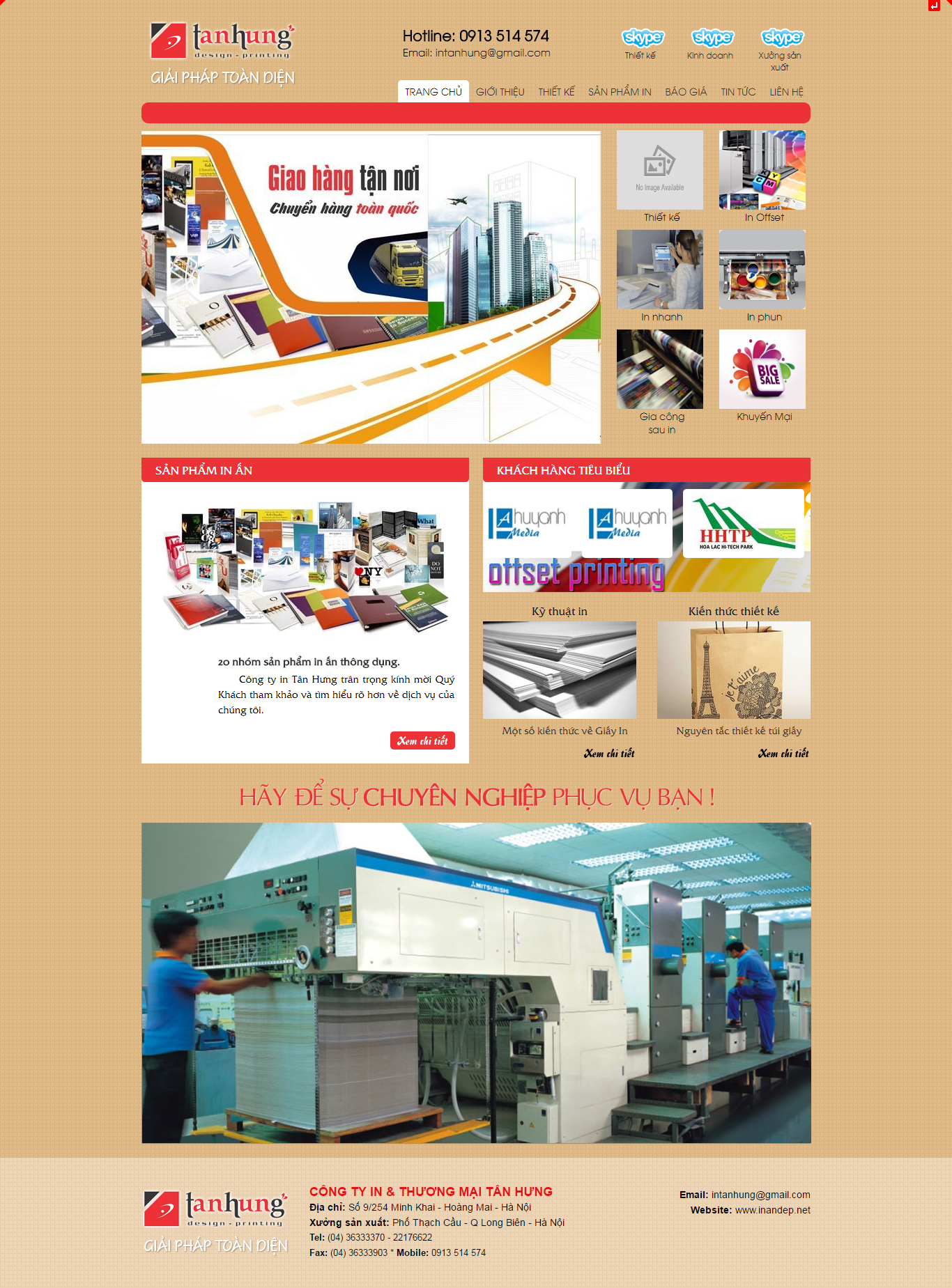 Thiết kế website In Tân Hưng đẹp, chuyên nghiệp chuẩn SEO