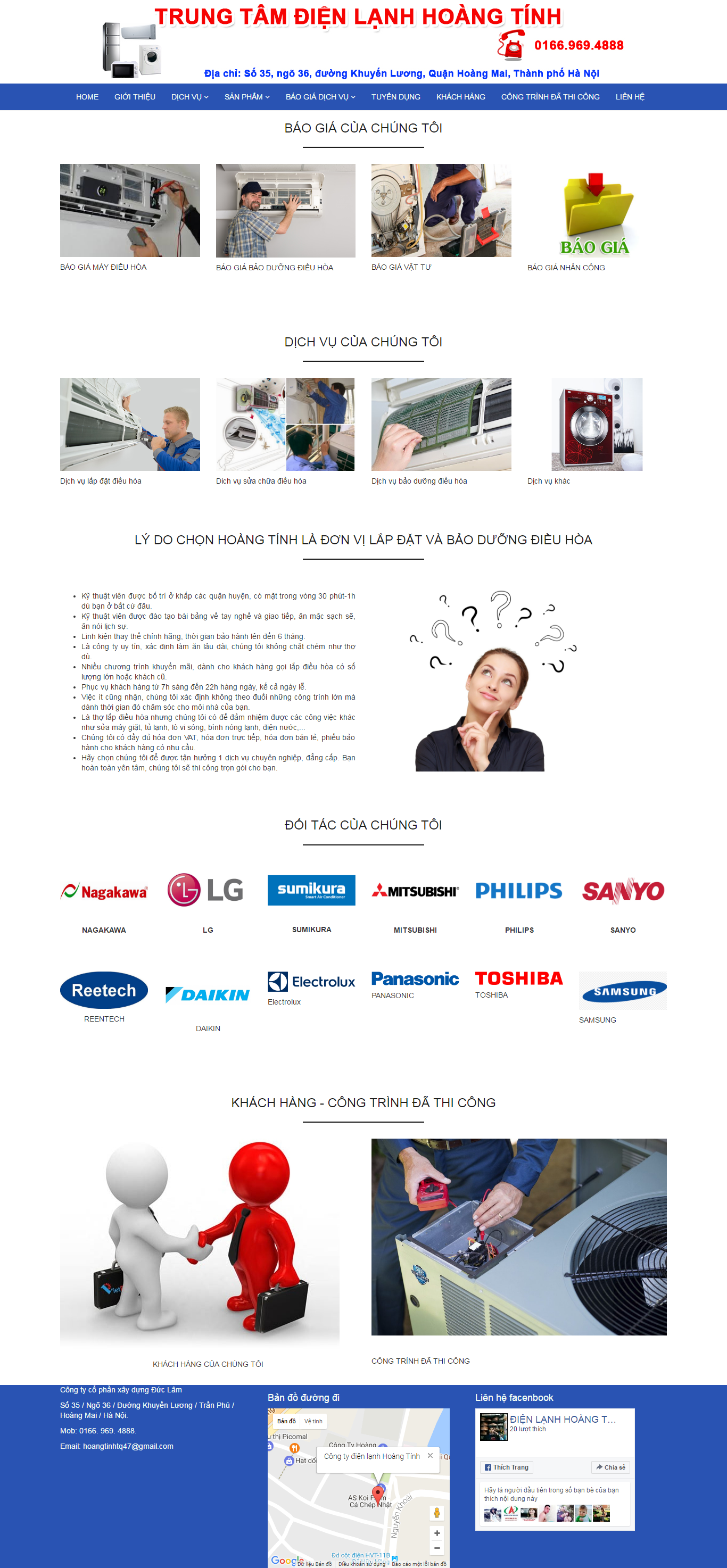Thiết kế website dịch vụ sửa chữa điều hòa 247