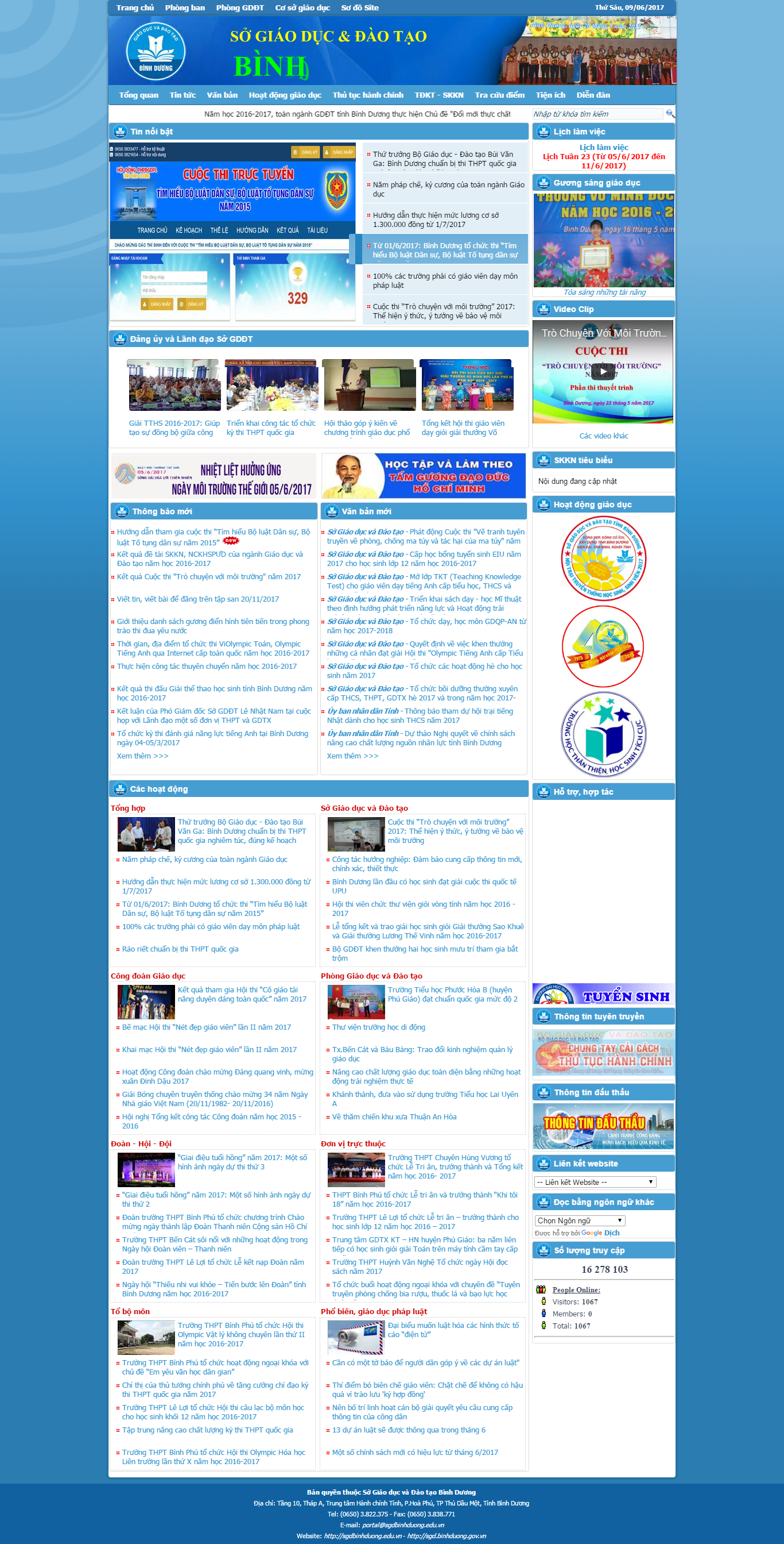 Thiết kế website sở GD&ĐT Bình Dương đẹp, chuyên nghiệp chuẩn SEO