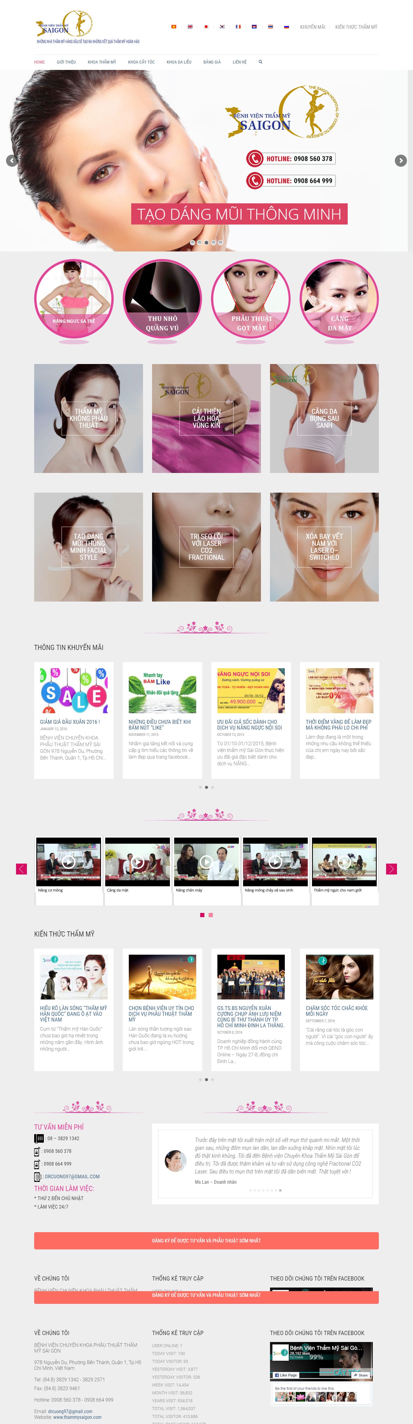 Thiết kế website thẩm mỹ Sài gòn đẹp, chuyên nghiệp chuẩn SEO