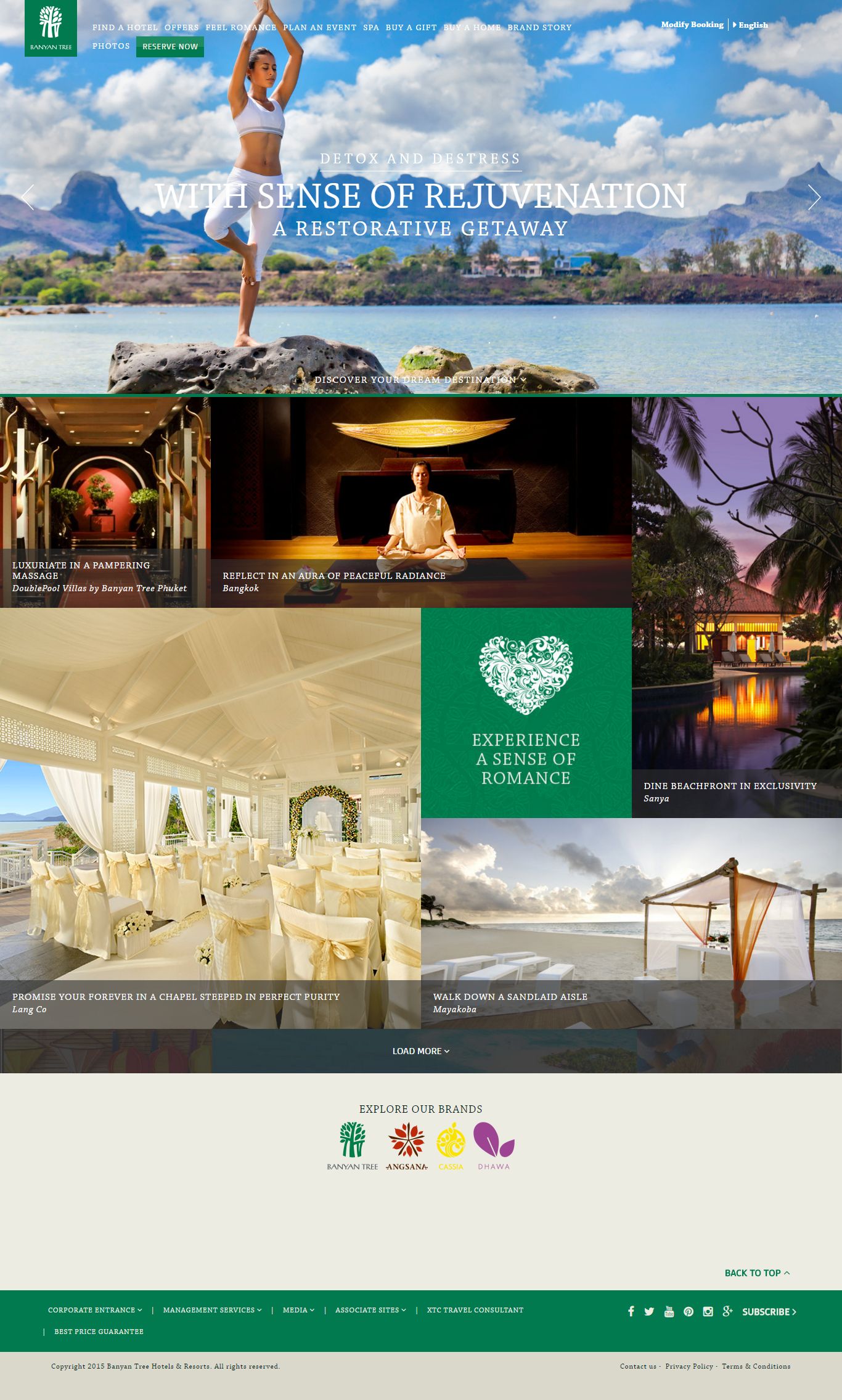 Thiết kế website spa banya tree đẹp, chuyên nghiệp chuẩn SEO