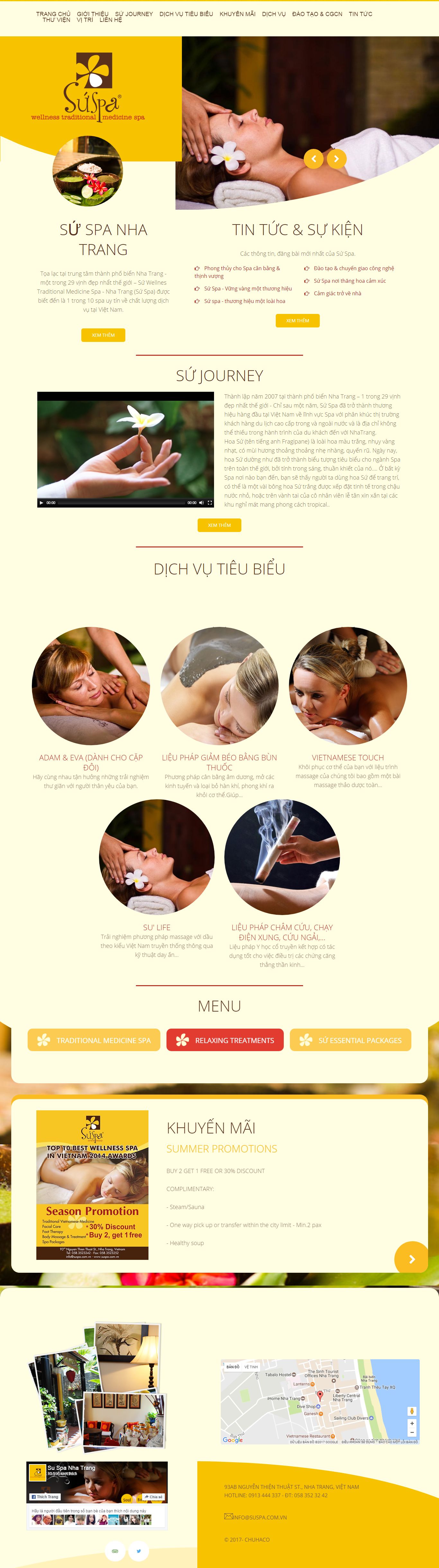 Thiết kế website Sứ Spa Nha Trang đẹp, chuyên nghiệp chuẩn SEO