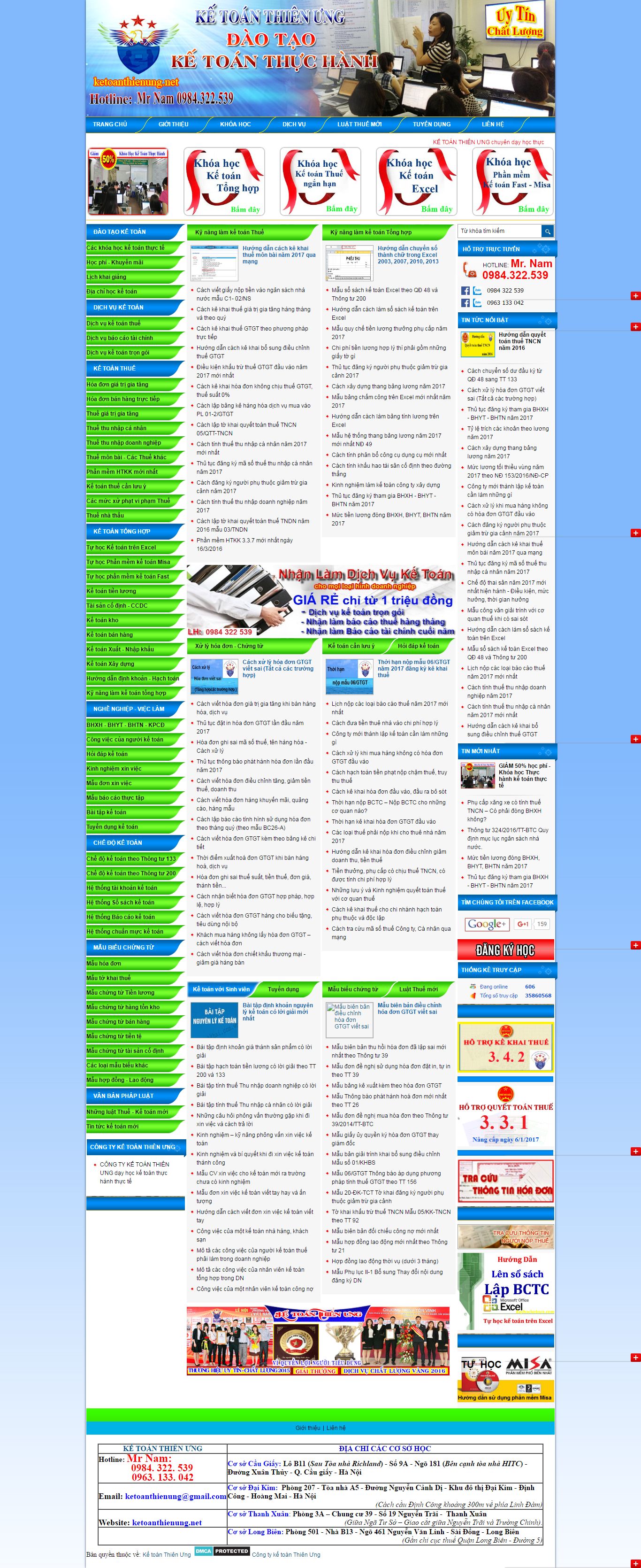 Thiết kế website Công ty kế toán thiên ưng đẹp SEO nhanh hiệu quả