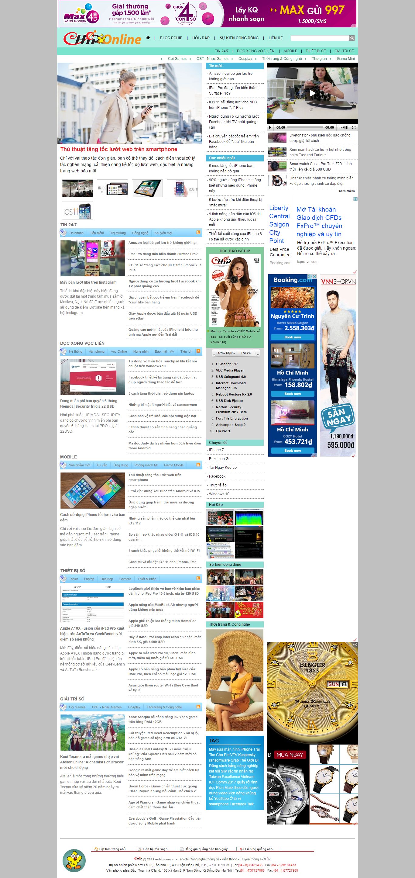 Thiết kế website tạp chí eChip online đẹp, chuyên nghiệp chuẩn SEO