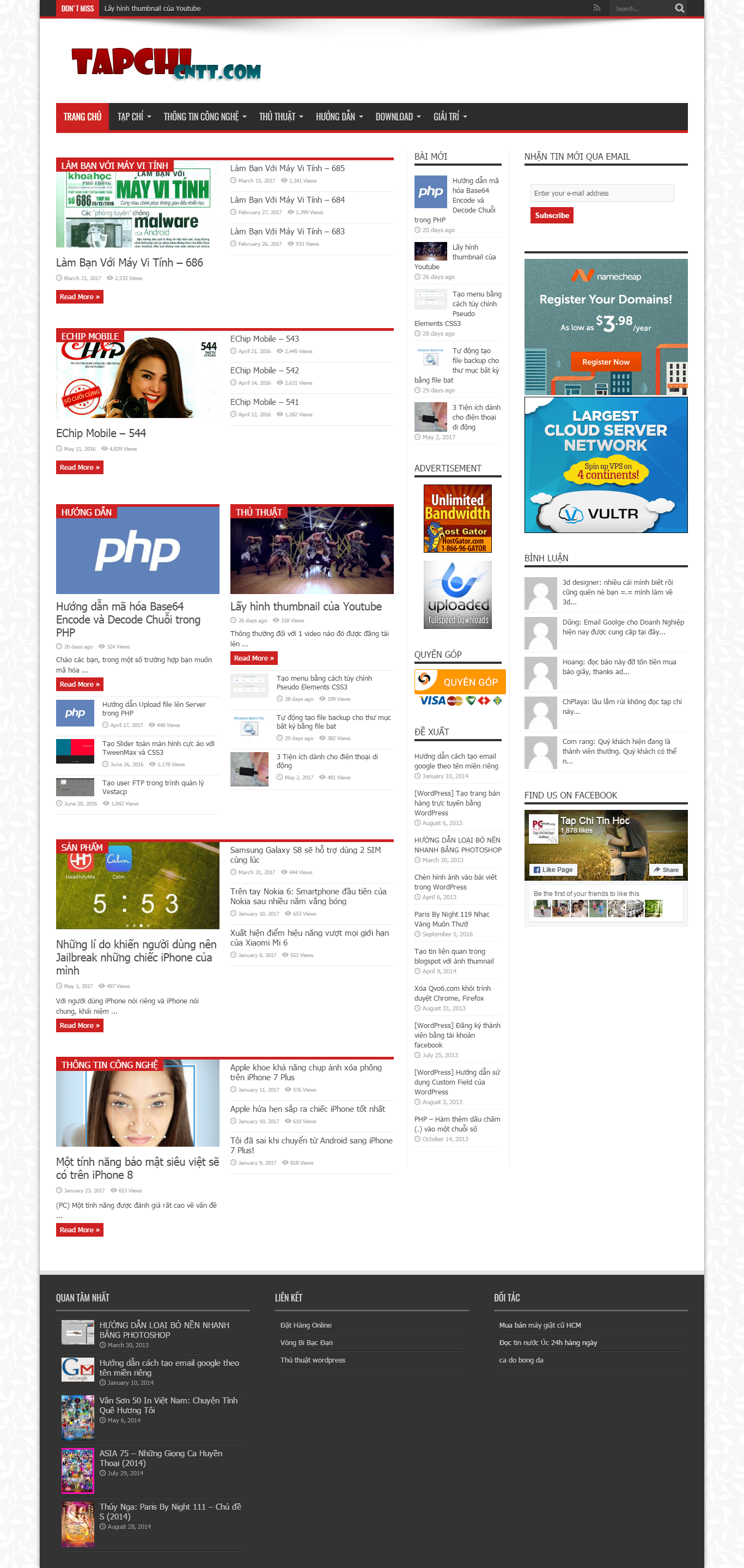 Thiết kế website tạp chí tin học online đẹp, chuyên nghiệp chuẩn SEO