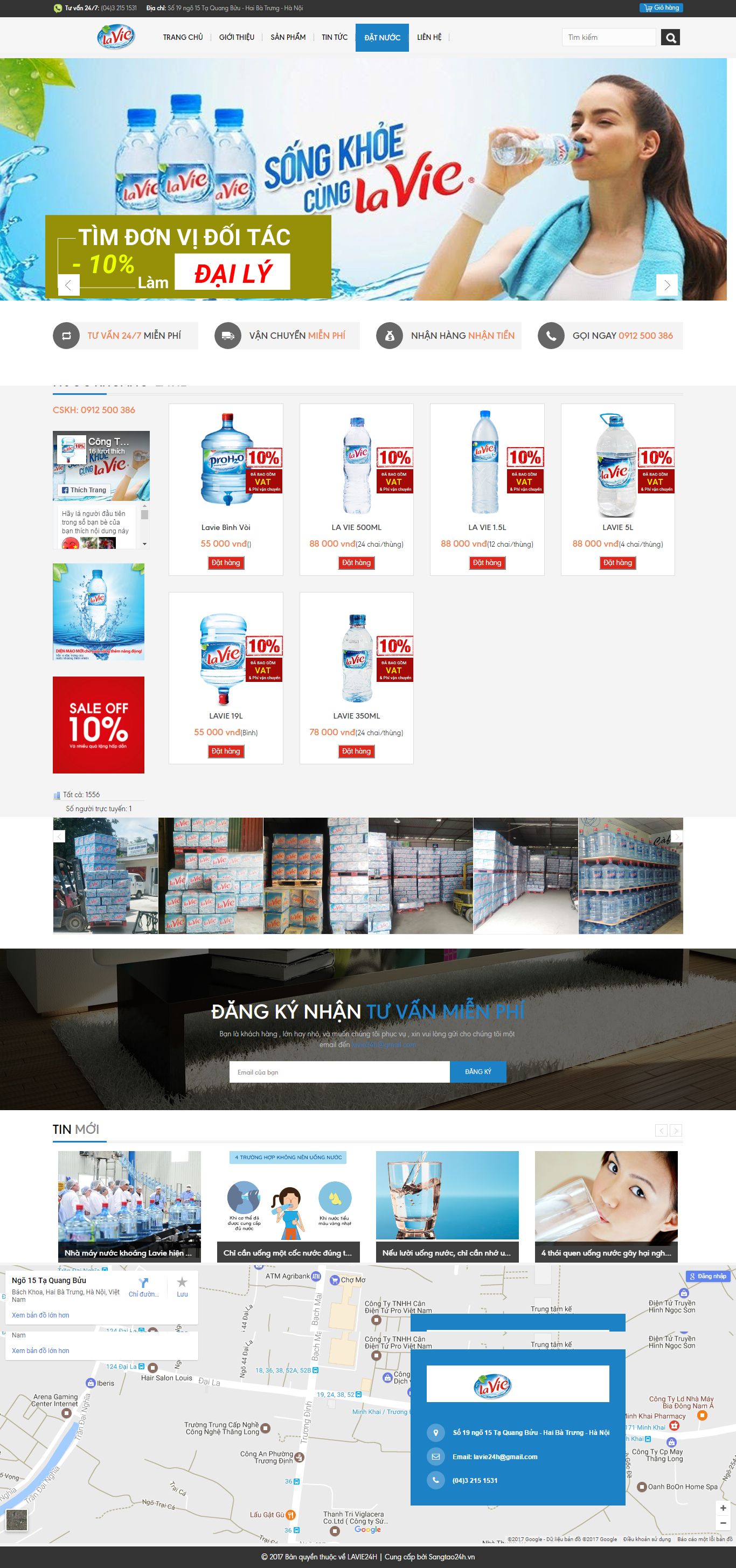 Thiết kế website lavie24h đẹp, chuyên nghiệp chuẩn SEO