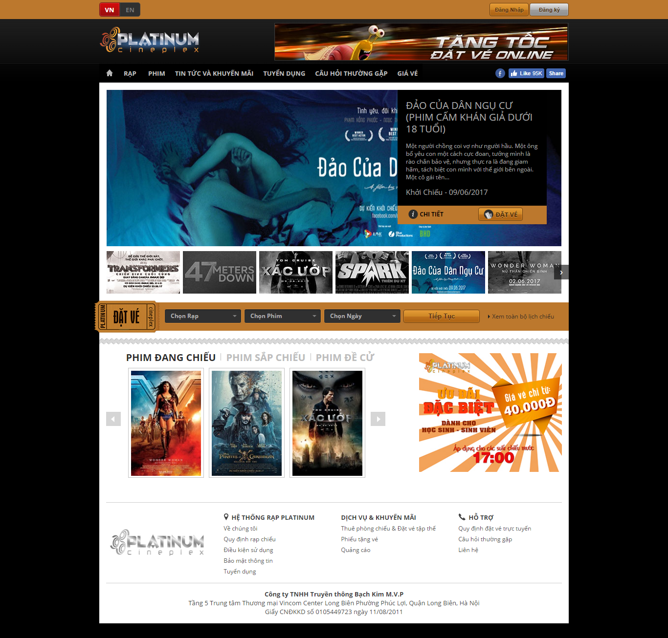 Thiết kế website PLATINUM ROYAL CITY đẹp, chuyên nghiệp chuẩn SEO