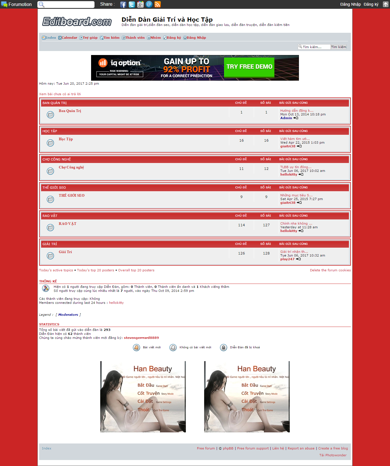 Thiết kế website diễn đàn giải trí đẹp, chuyên nghiệp chuẩn SEO